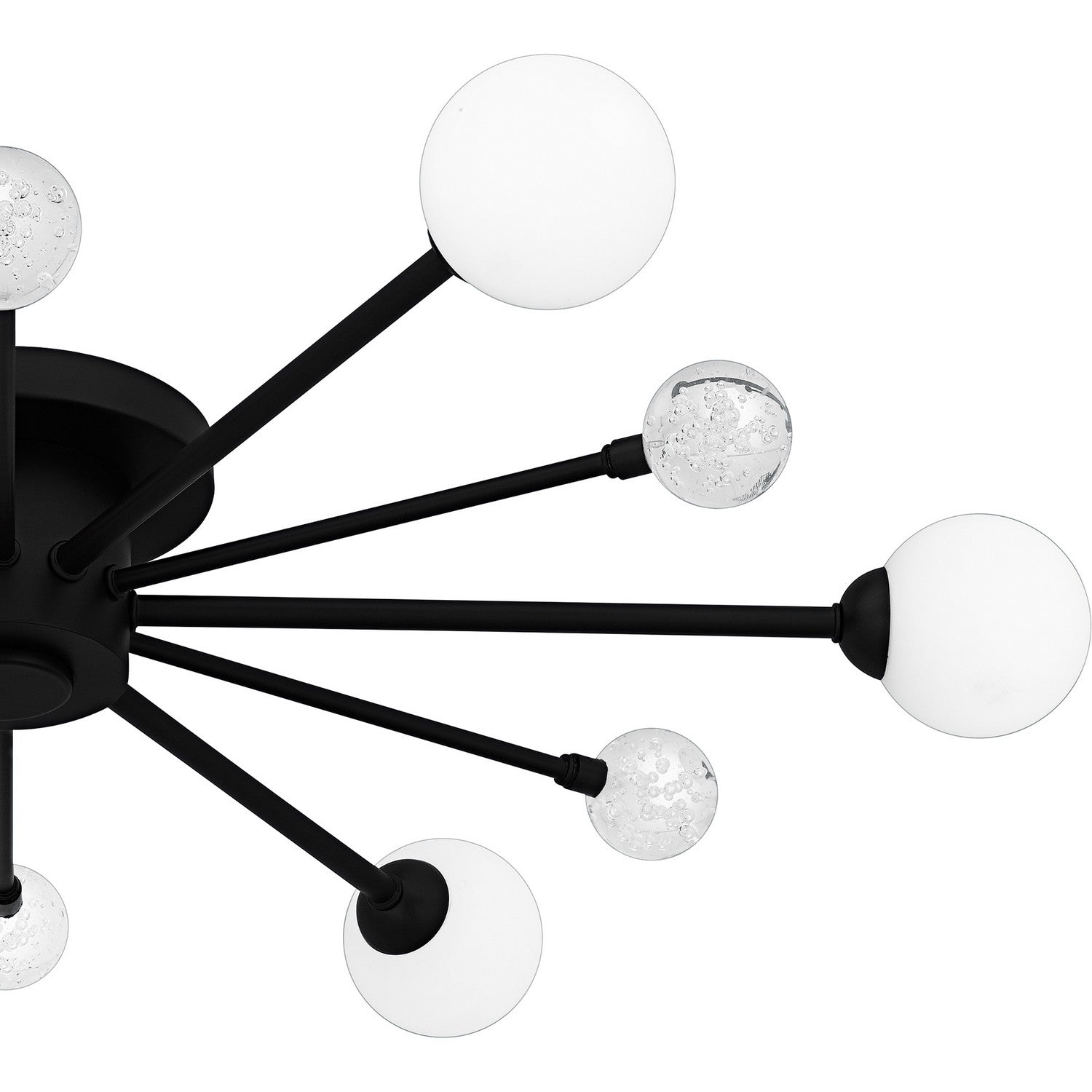 Quoizel - QSF6781MBK - Six Light Semi-Flush Mount - Quoizel Semi-Flush Mount - Matte Black