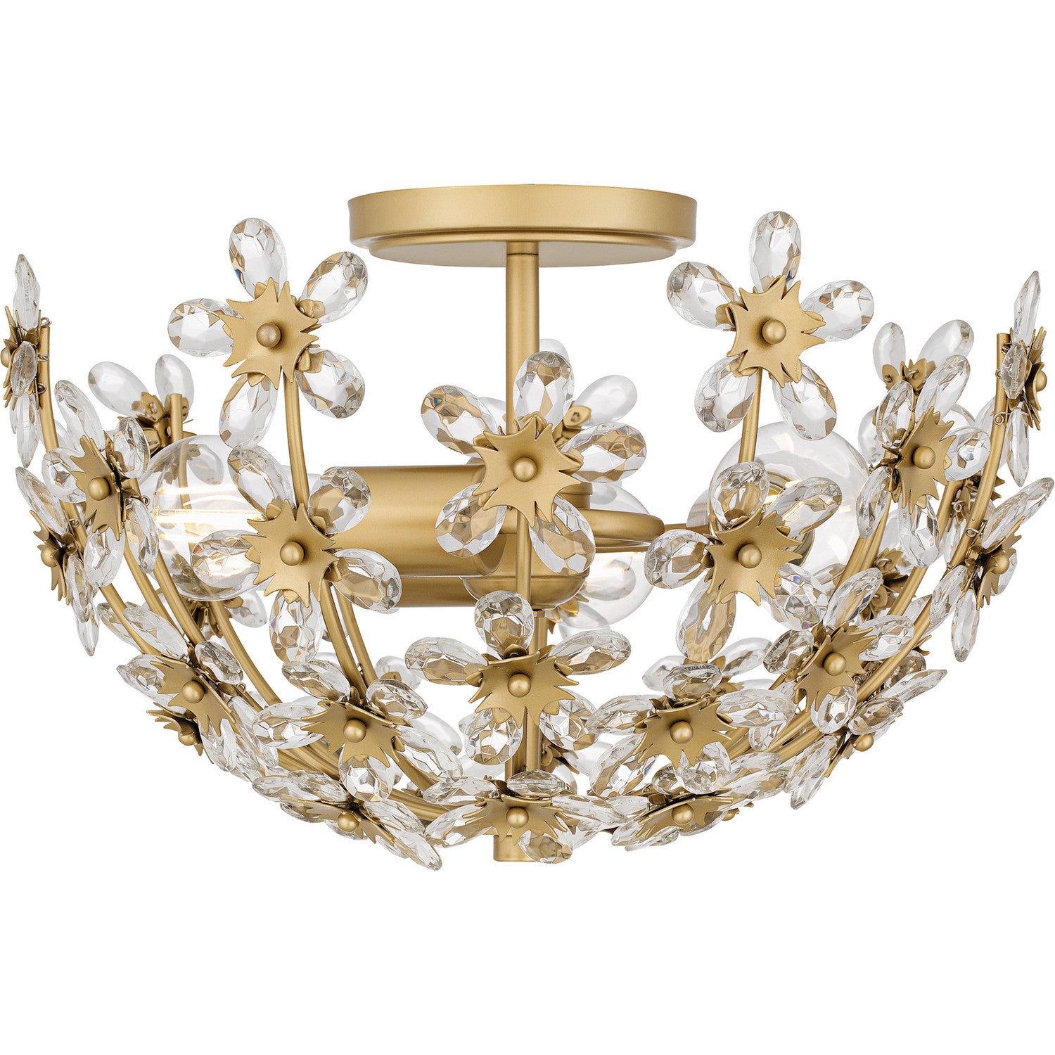Quoizel - QSF6783SGD - Three Light Semi-Flush Mount - Quoizel Semi-Flush Mount - Soft Gold