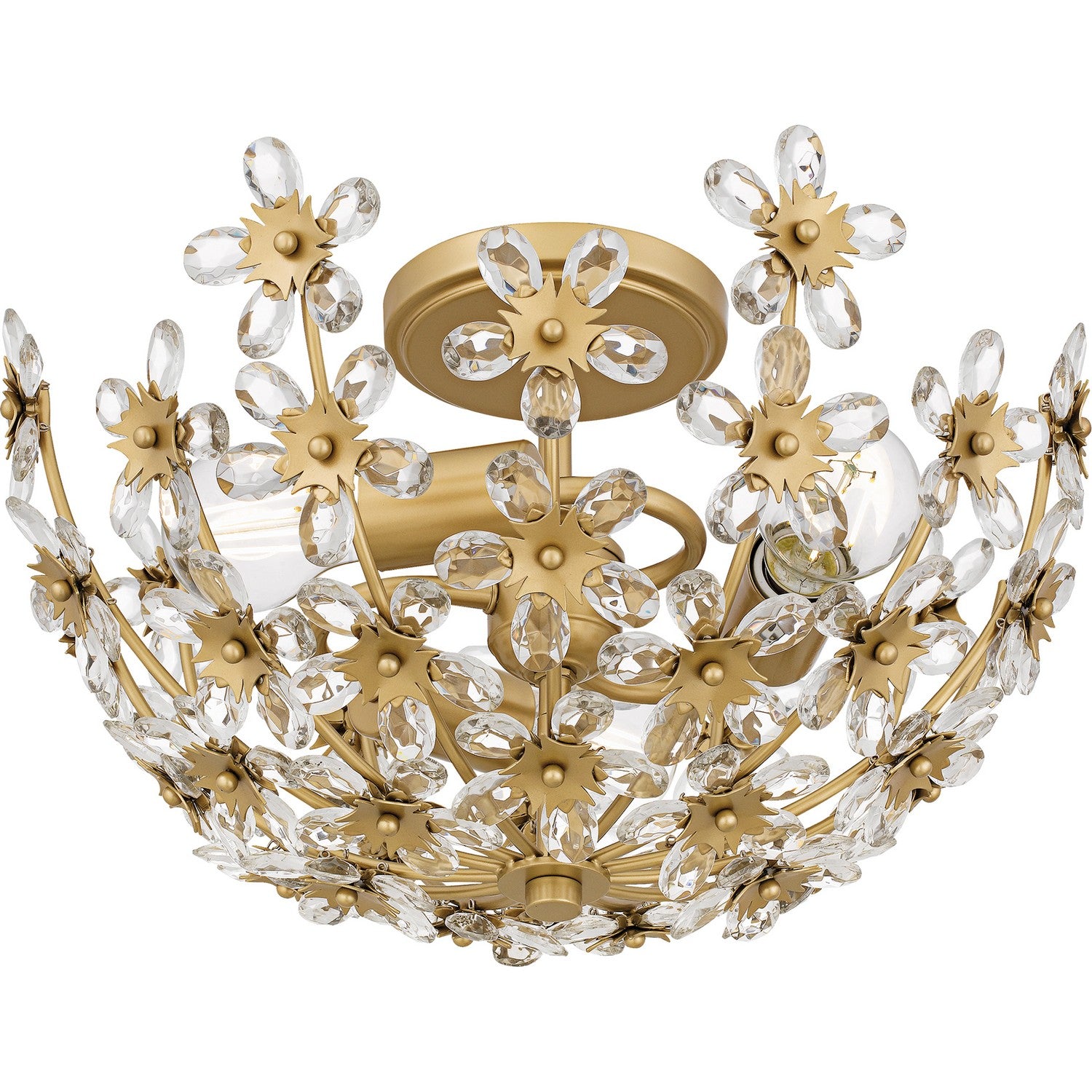 Quoizel - QSF6783SGD - Three Light Semi-Flush Mount - Quoizel Semi-Flush Mount - Soft Gold