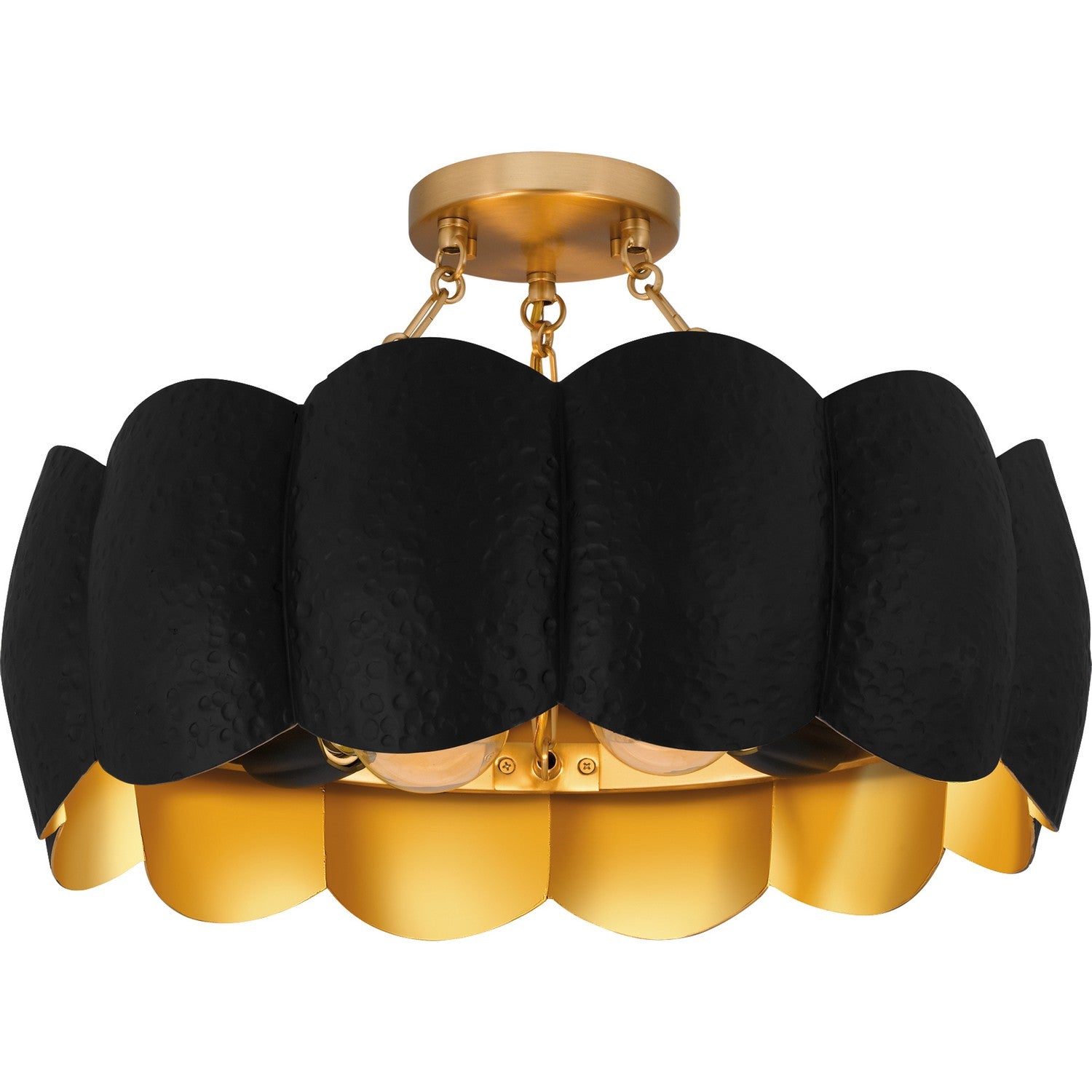 Quoizel - QSF6794MBK - Four Light Semi-Flush Mount - Quoizel Semi-Flush Mount - Matte Black
