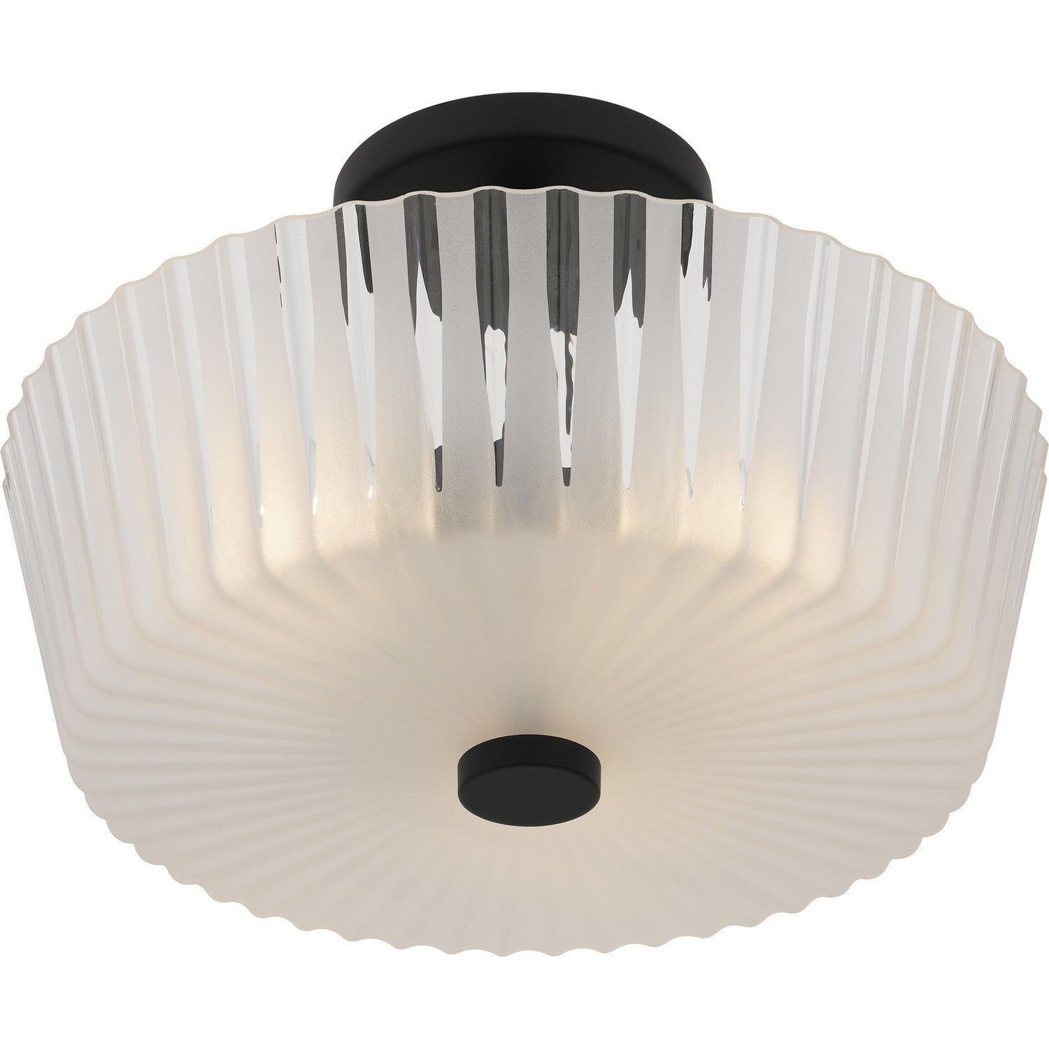 Quoizel - RAY1716MBK - Three Light Semi-Flush Mount - Gray - Matte Black
