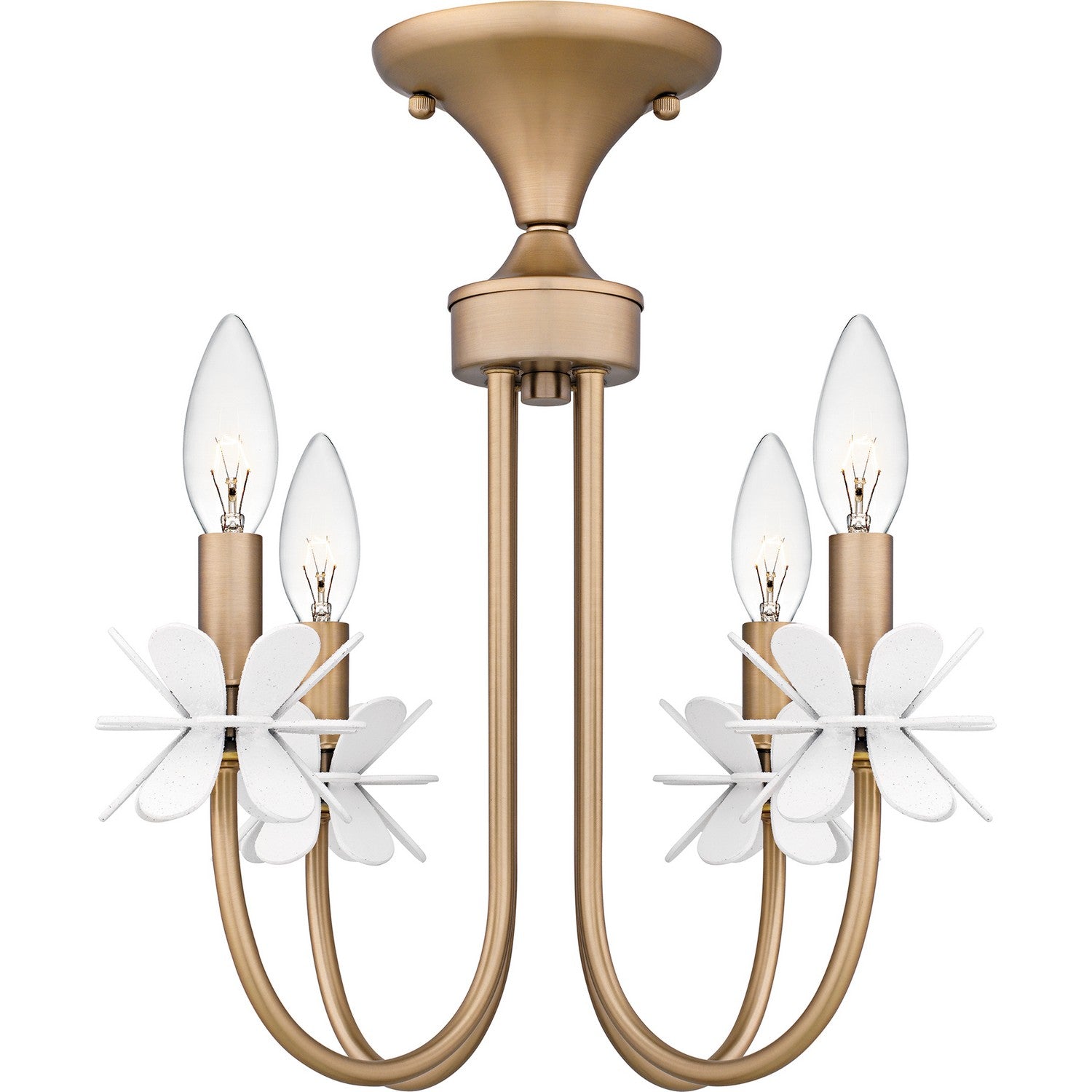 Quoizel - REY1716BGD - Four Light Semi-Flush Mount - Remy - Bronze Gold