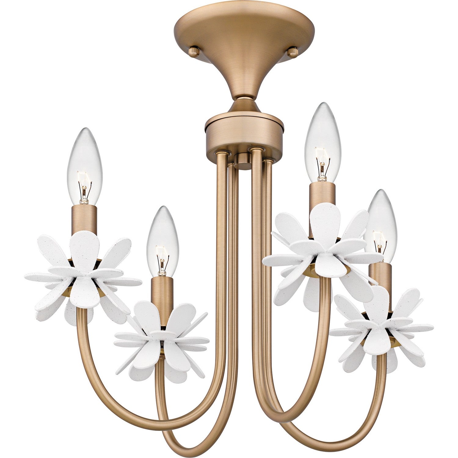 Quoizel - REY1716BGD - Four Light Semi-Flush Mount - Remy - Bronze Gold