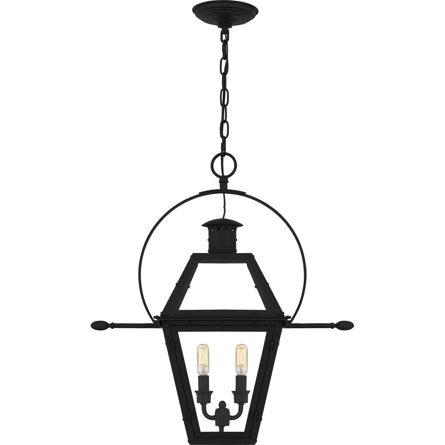 Quoizel - RO1911EK - Two Light Outdoor Hanging Lantern - Rue De Royal - Earth Black