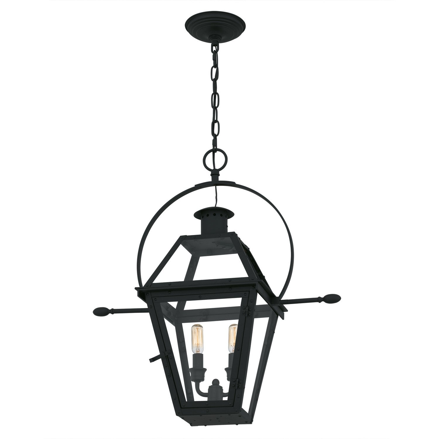 Quoizel - RO1911EK - Two Light Outdoor Hanging Lantern - Rue De Royal - Earth Black