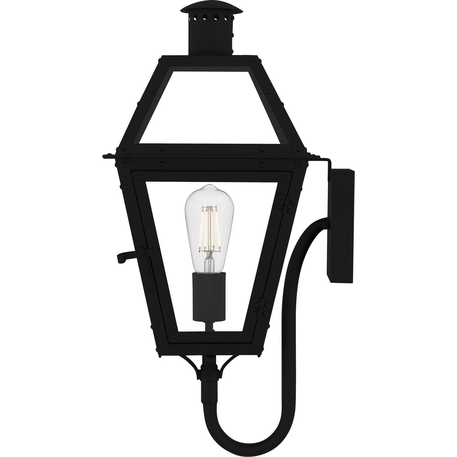 Quoizel - RO8410EK - One Light Outdoor Wall Lantern - Rue De Royal - Earth Black