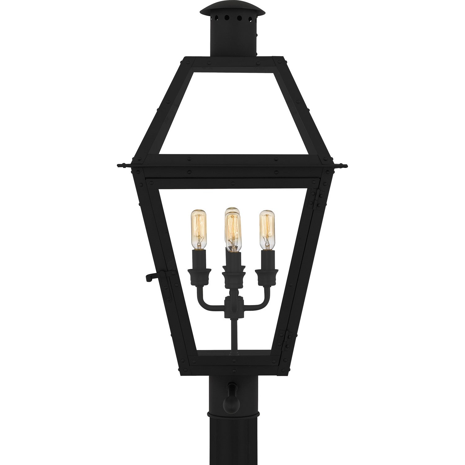Quoizel - RO9014EK - Four Light Outdoor Post Lantern - Rue De Royal - Earth Black