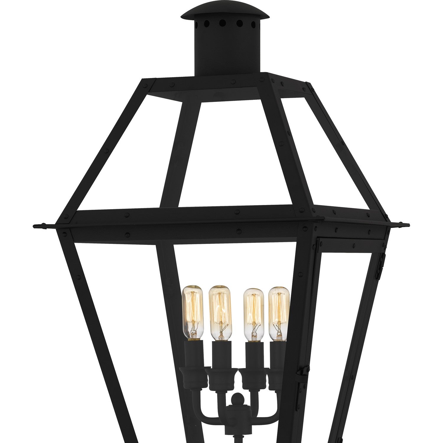 Quoizel - RO9014EK - Four Light Outdoor Post Lantern - Rue De Royal - Earth Black