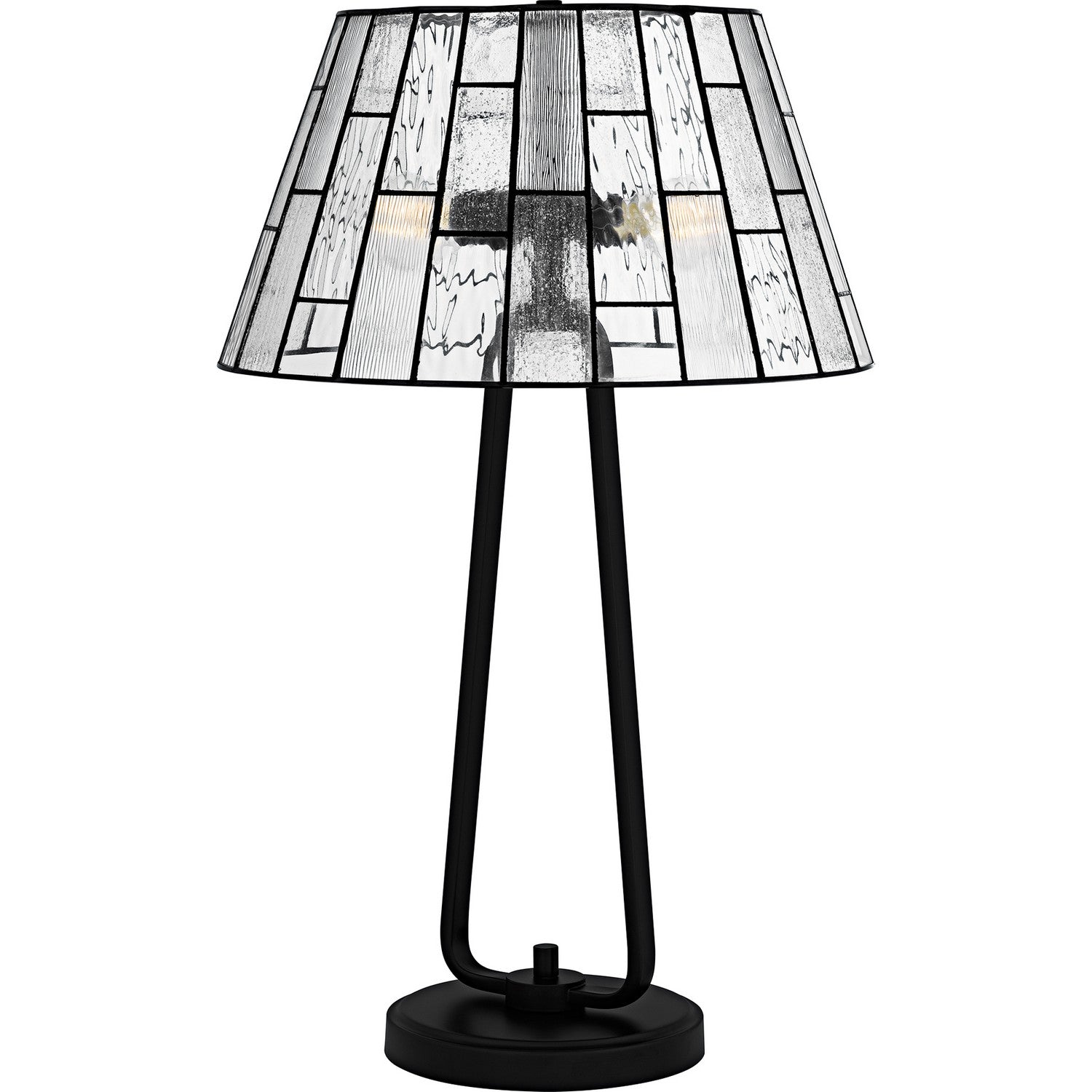 Quoizel - TF6176MBK - Two Light Table Lamp - Tiffany - Matte Black