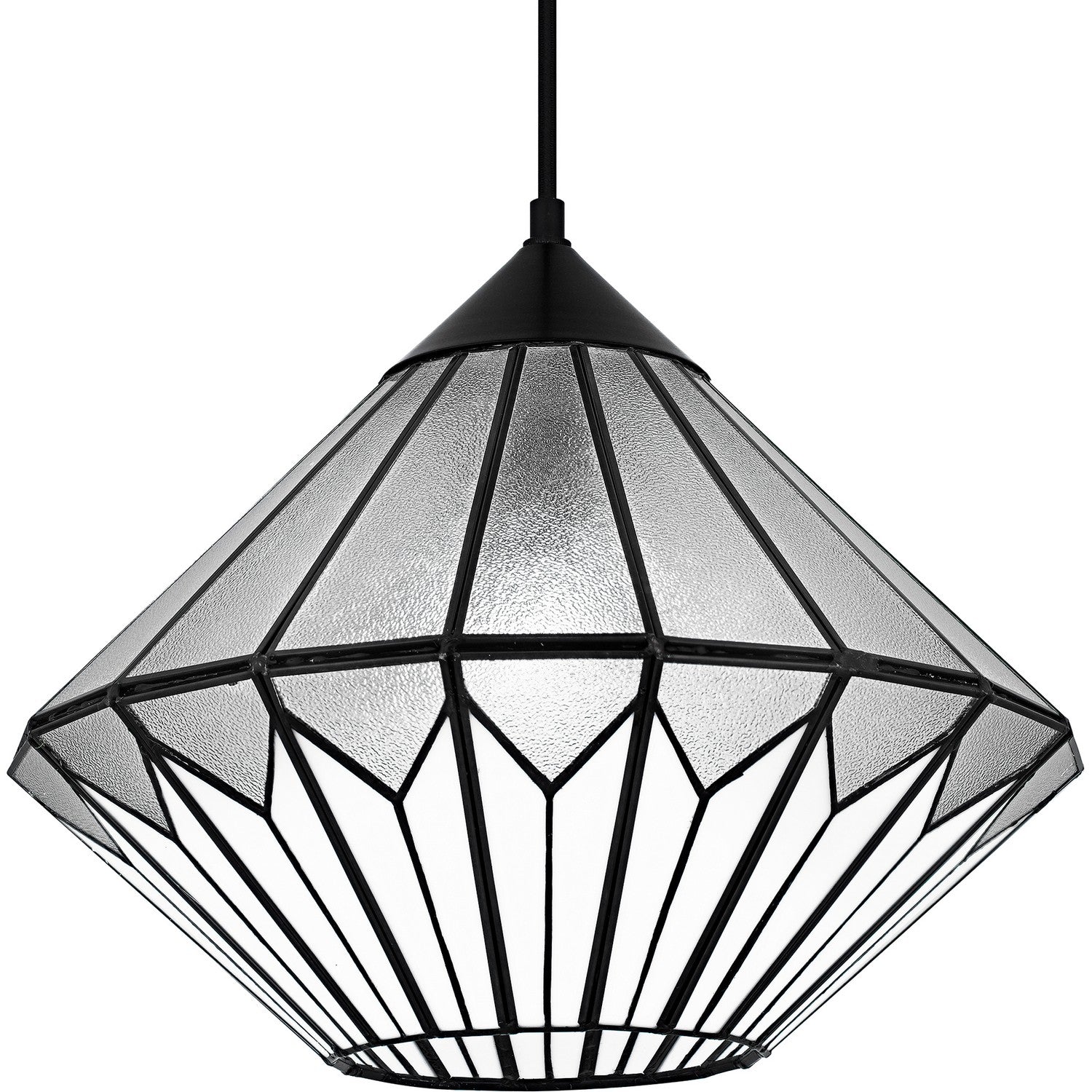 Quoizel - TF6813MBK - One Light Pendant - Tiffany - Matte Black