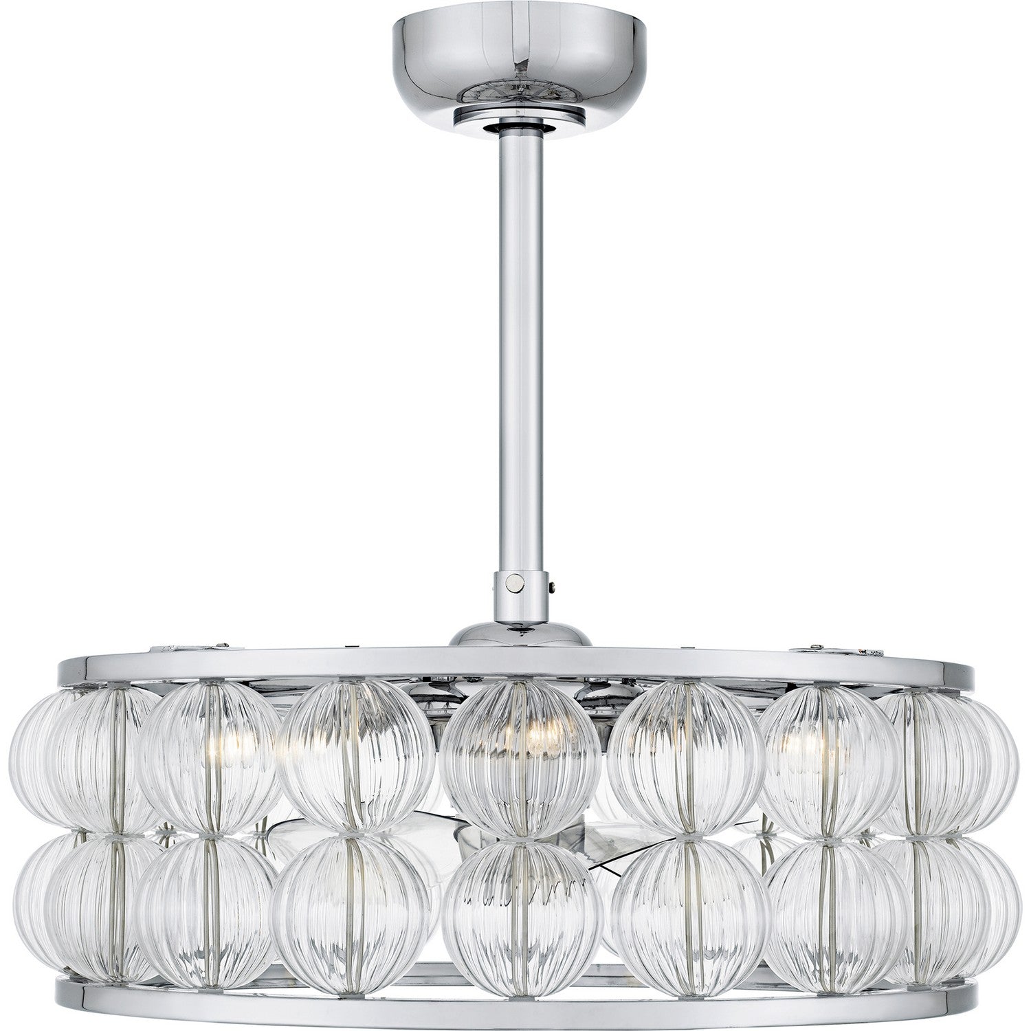 Quoizel - TRK3123C - Four Light Fan Light - Terrarock - Polished Chrome
