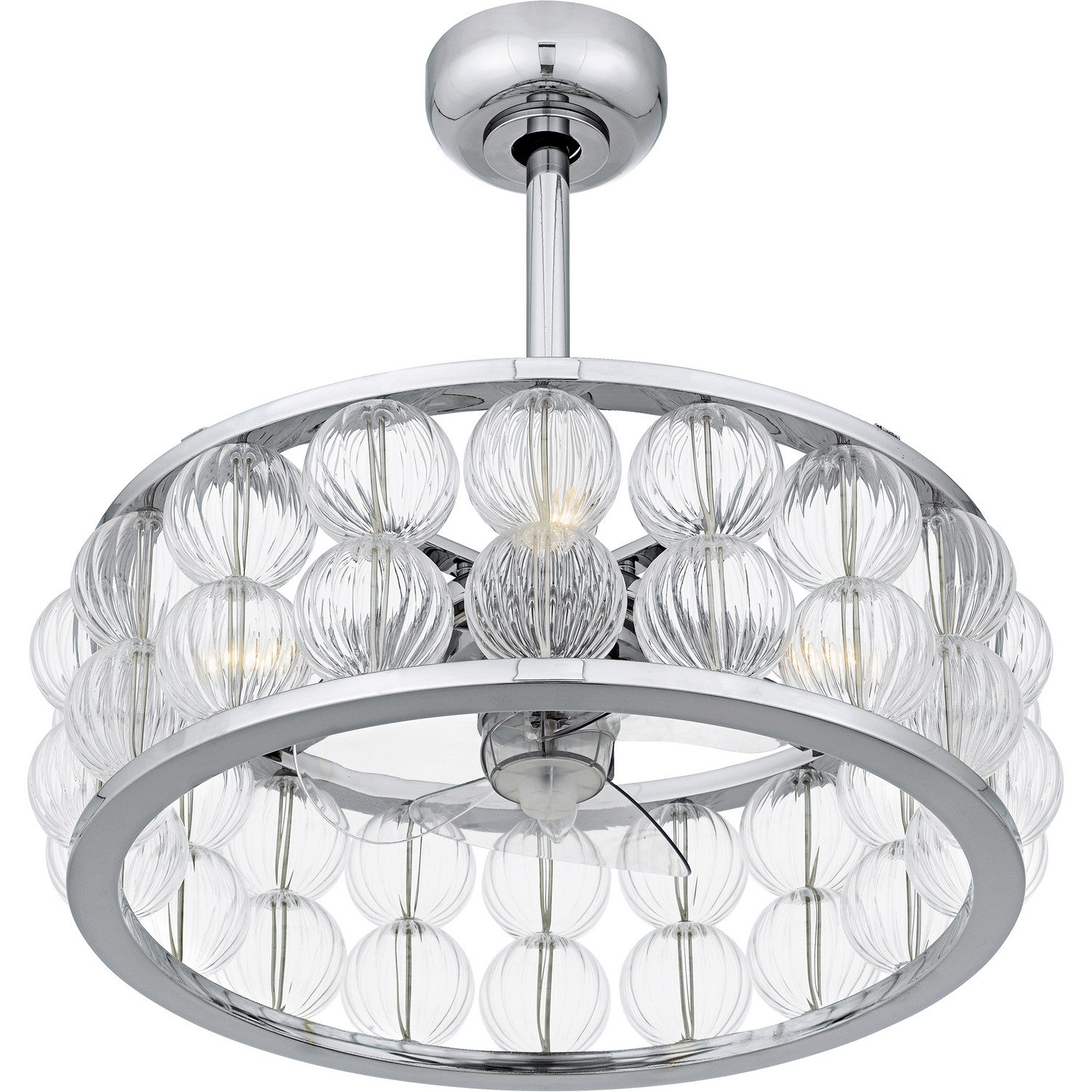 Quoizel - TRK3123C - Four Light Fan Light - Terrarock - Polished Chrome