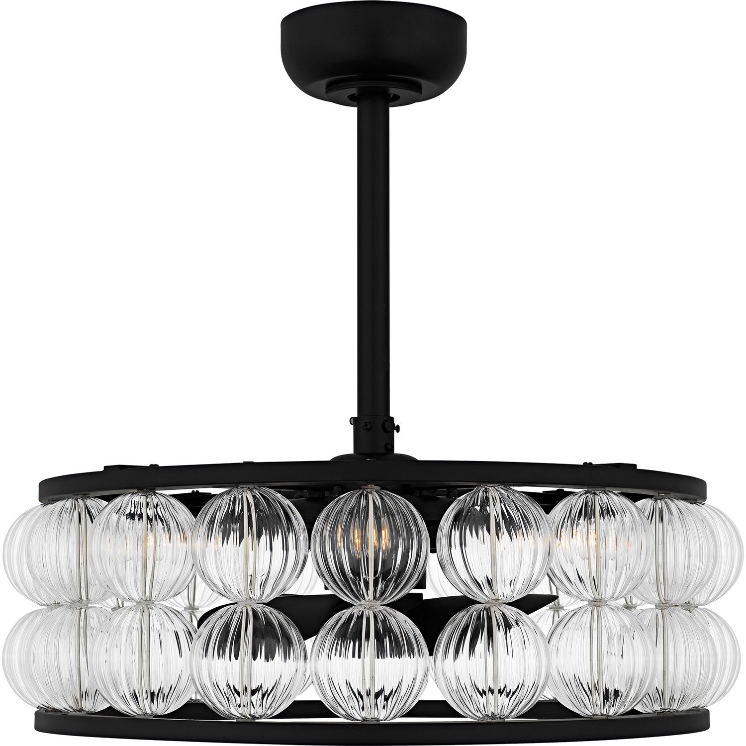 Quoizel - TRK3123MBK - Four Light Fan Light - Terrarock - Matte Black