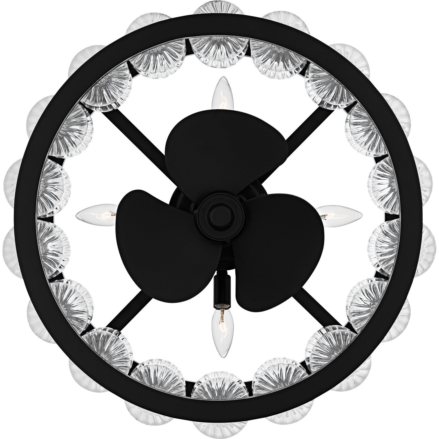 Quoizel - TRK3123MBK - Four Light Fan Light - Terrarock - Matte Black