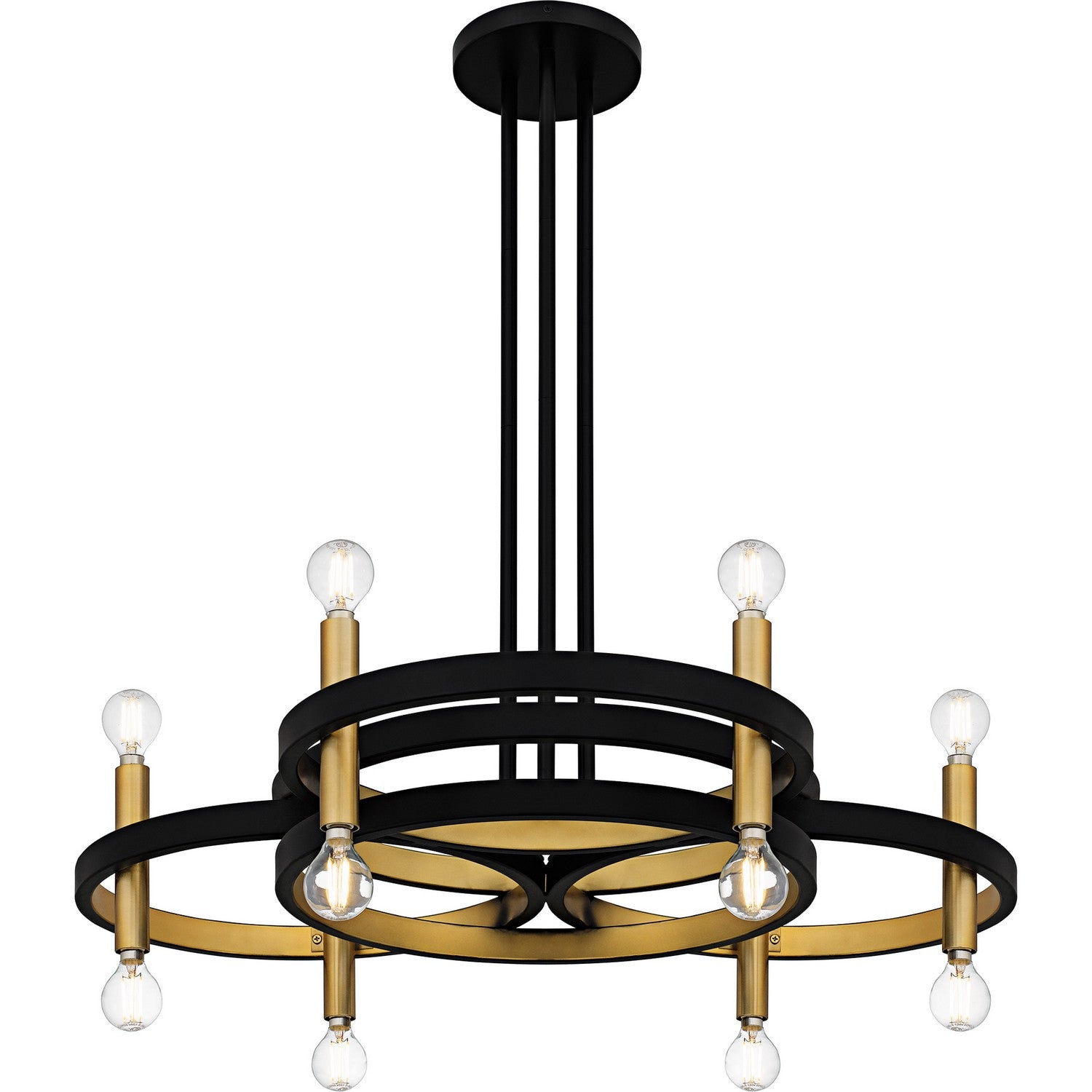 Quoizel - WID5030MBK - 12 Light Chandelier - Winsland - Matte Black