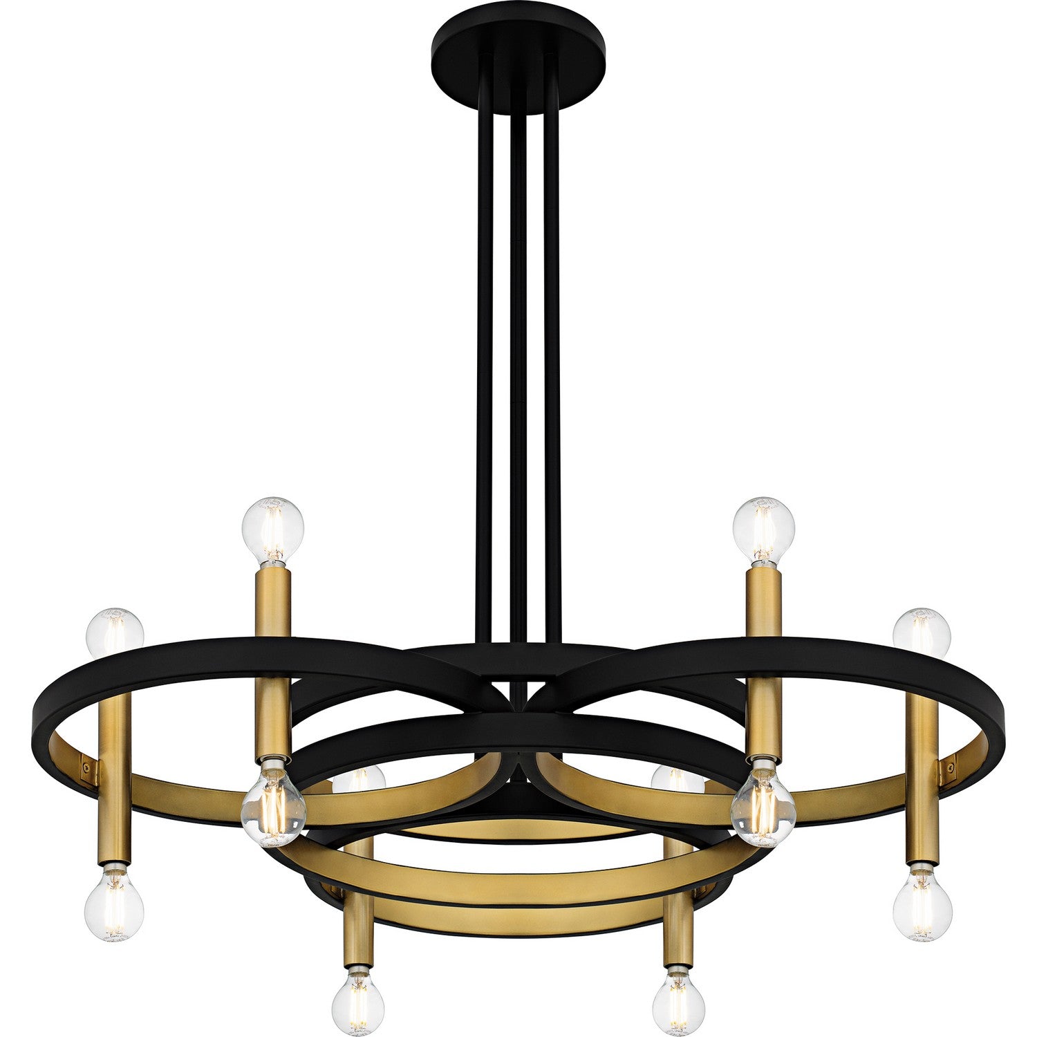 Quoizel - WID5030MBK - 12 Light Chandelier - Winsland - Matte Black