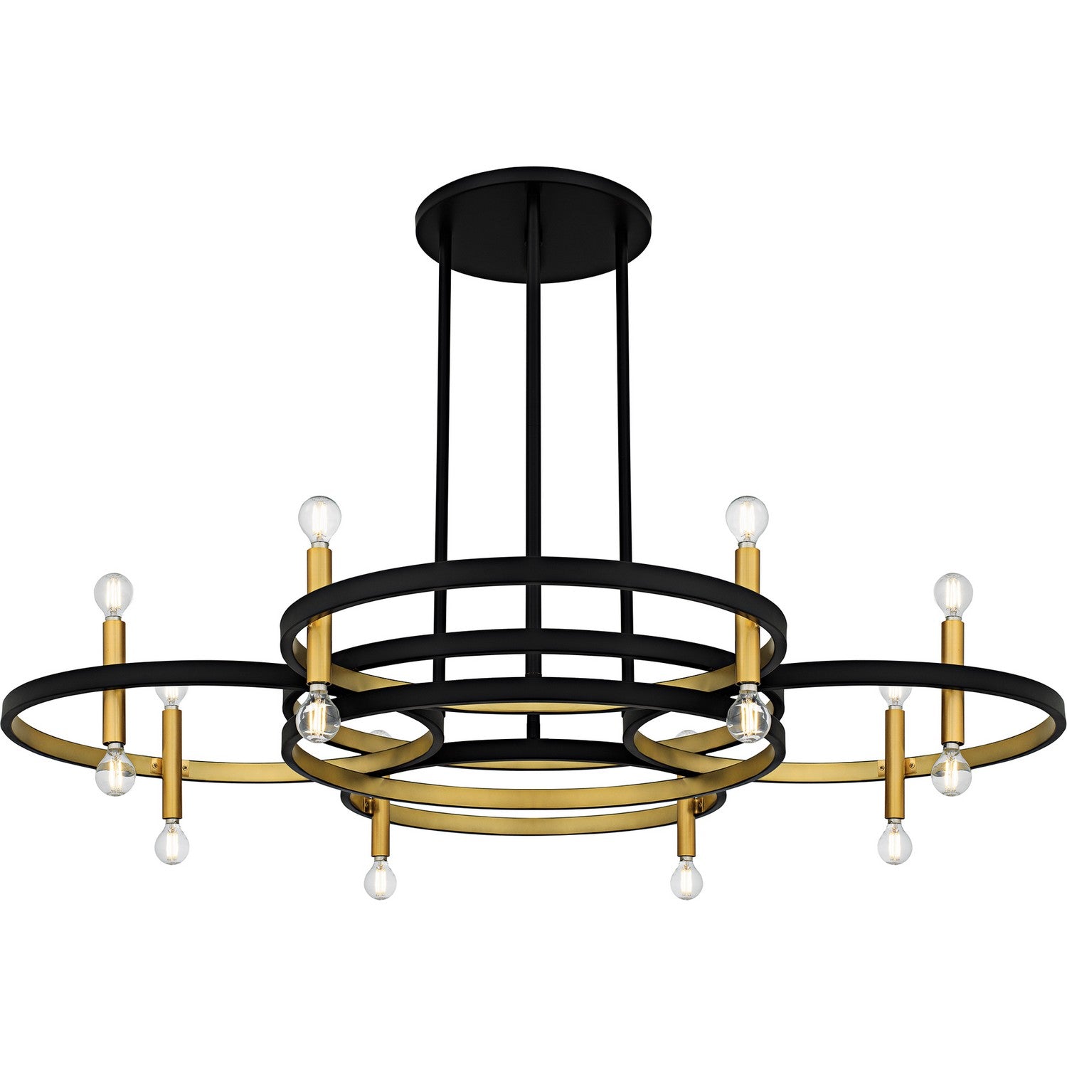 Quoizel - WID5050MBK - 16 Light Island Chandelier - Winsland - Matte Black