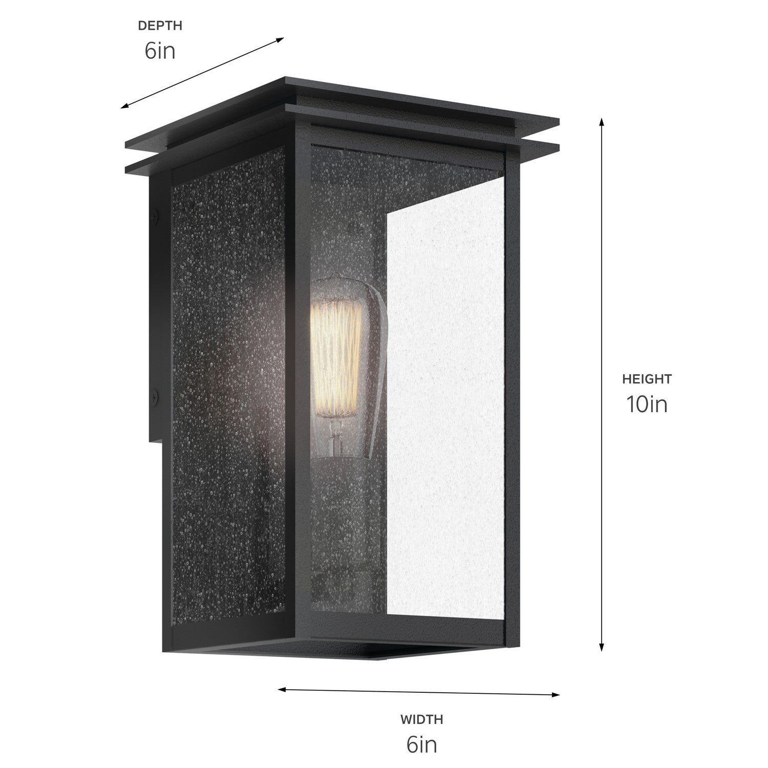 Kichler - 59540BKT - One Light Outdoor Wall Mount - Arkville - Textured Black