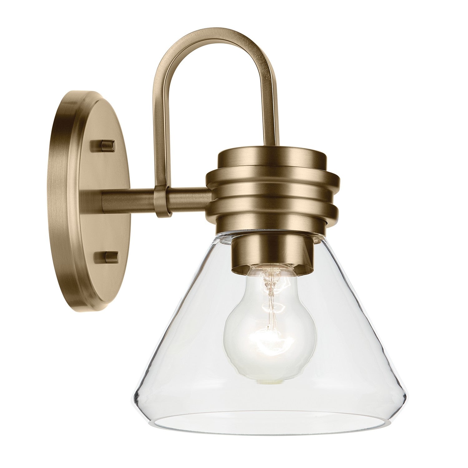 Kichler - 55153CPZCLR - One Light Wall Sconce - Farum - Champagne Bronze