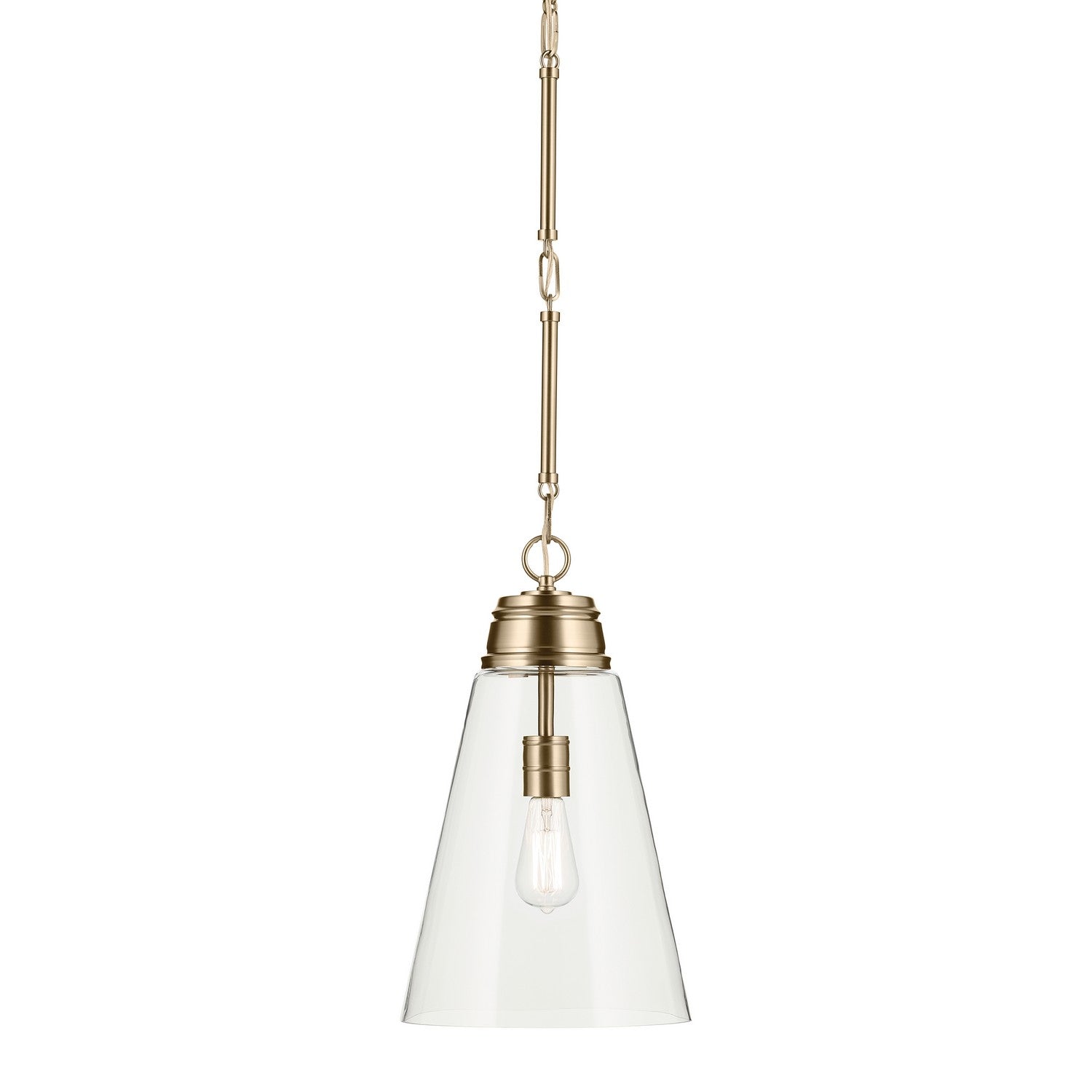 Kichler - 52661CPZCLR - One Light Pendant - Marsailli - Champagne Bronze