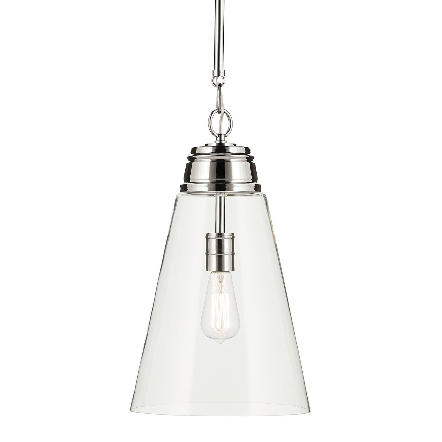 Kichler - 52661PNCLR - One Light Pendant - Marsailli - Polished Nickel