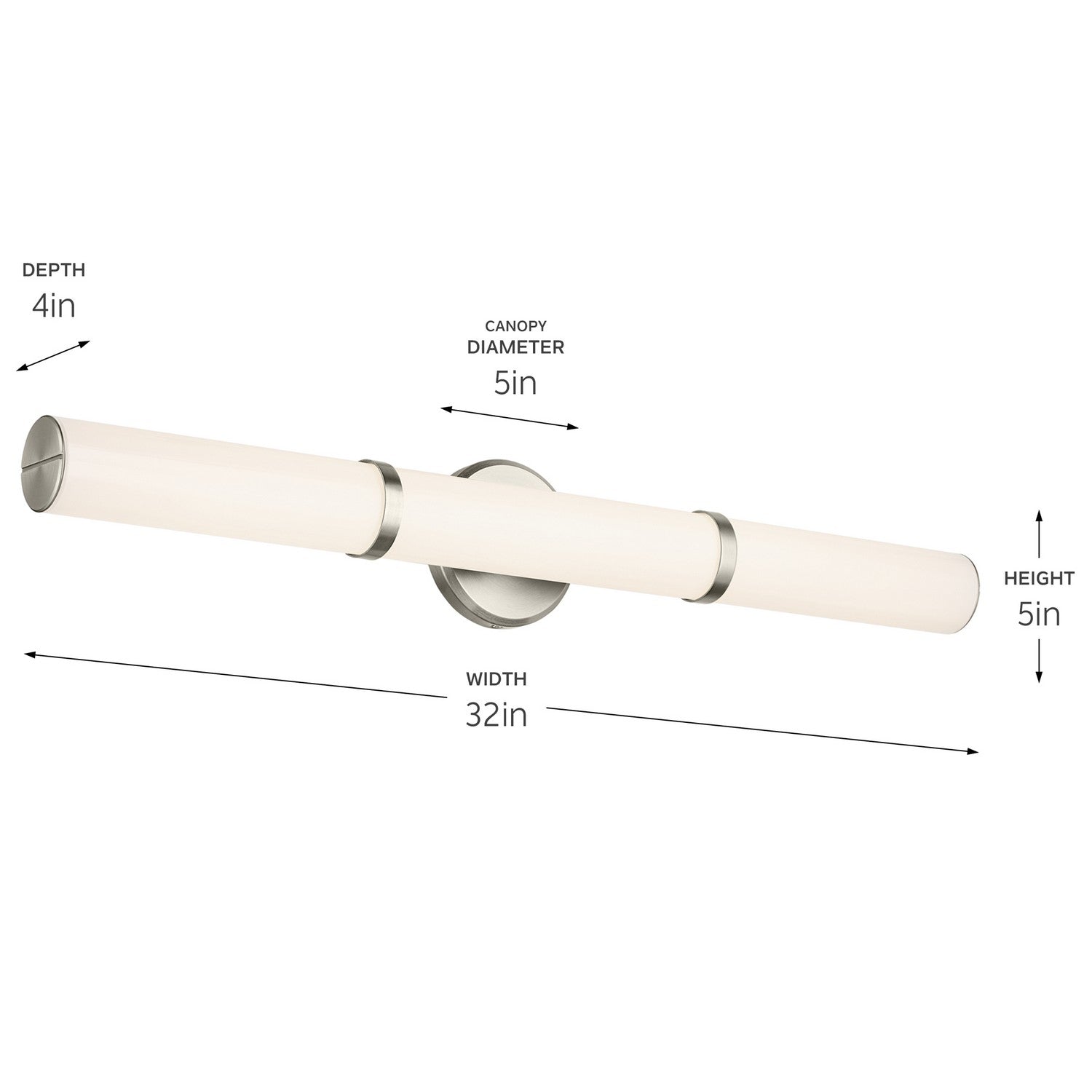 Kichler - 55189NILED - LED Linear Bath - Rosh - Brushed Nickel