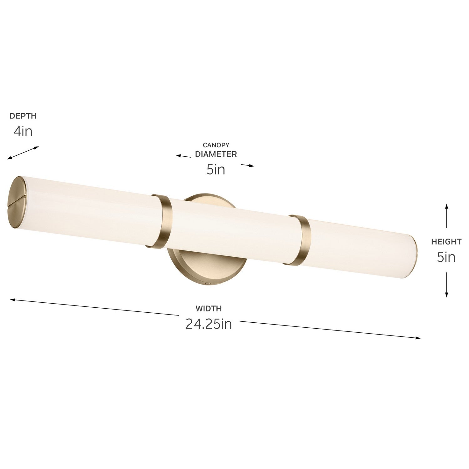 Kichler - 55188CPZLED - LED Linear Bath - Rosh - Champagne Bronze
