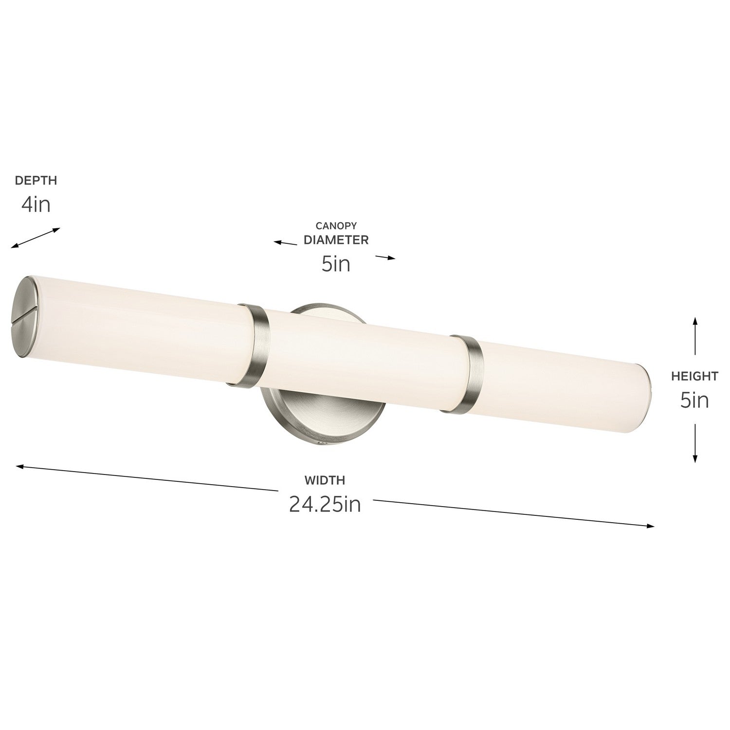 Kichler - 55188NILED - LED Linear Bath - Rosh - Brushed Nickel