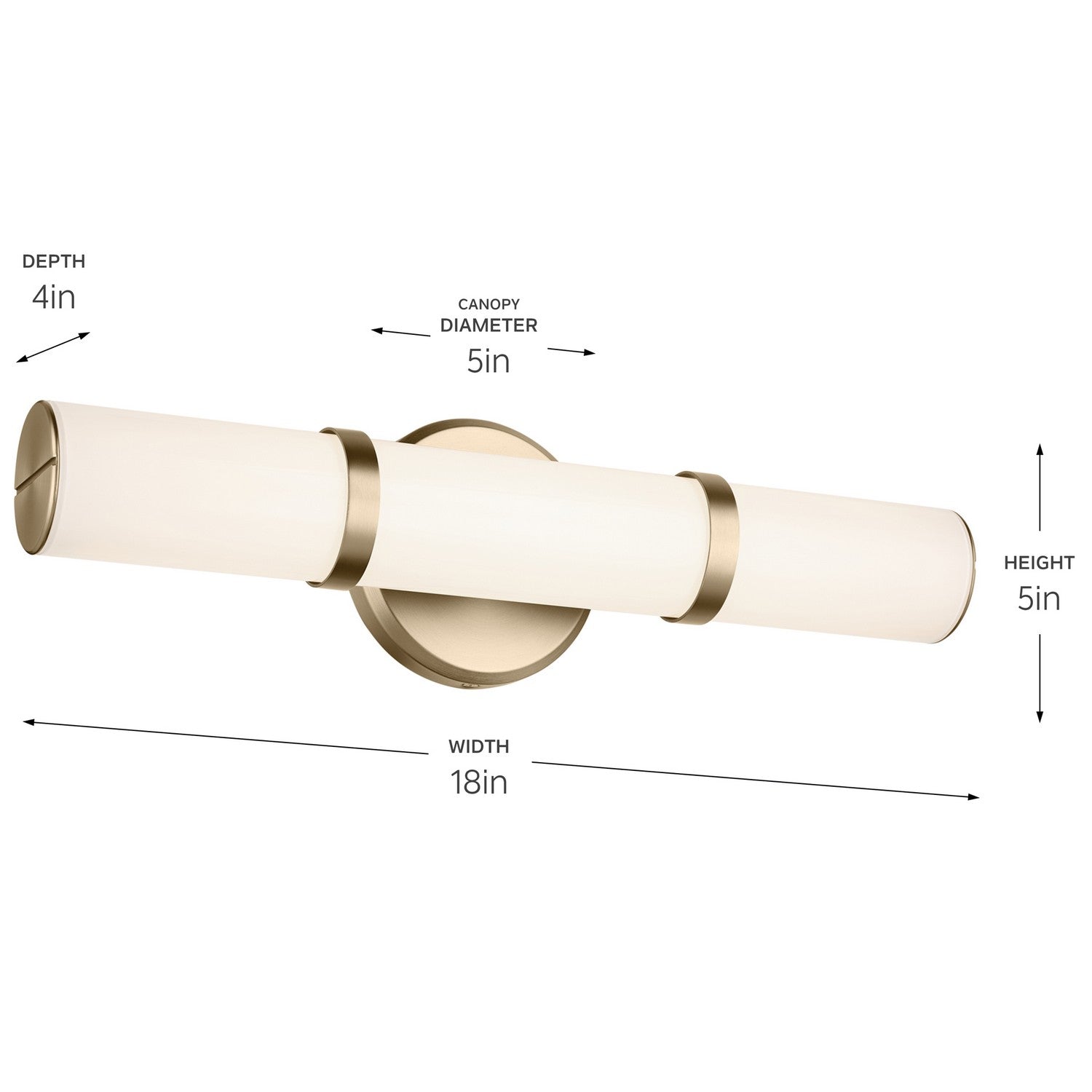 Kichler - 55187CPZLED - LED Bath Bar - Rosh - Champagne Bronze