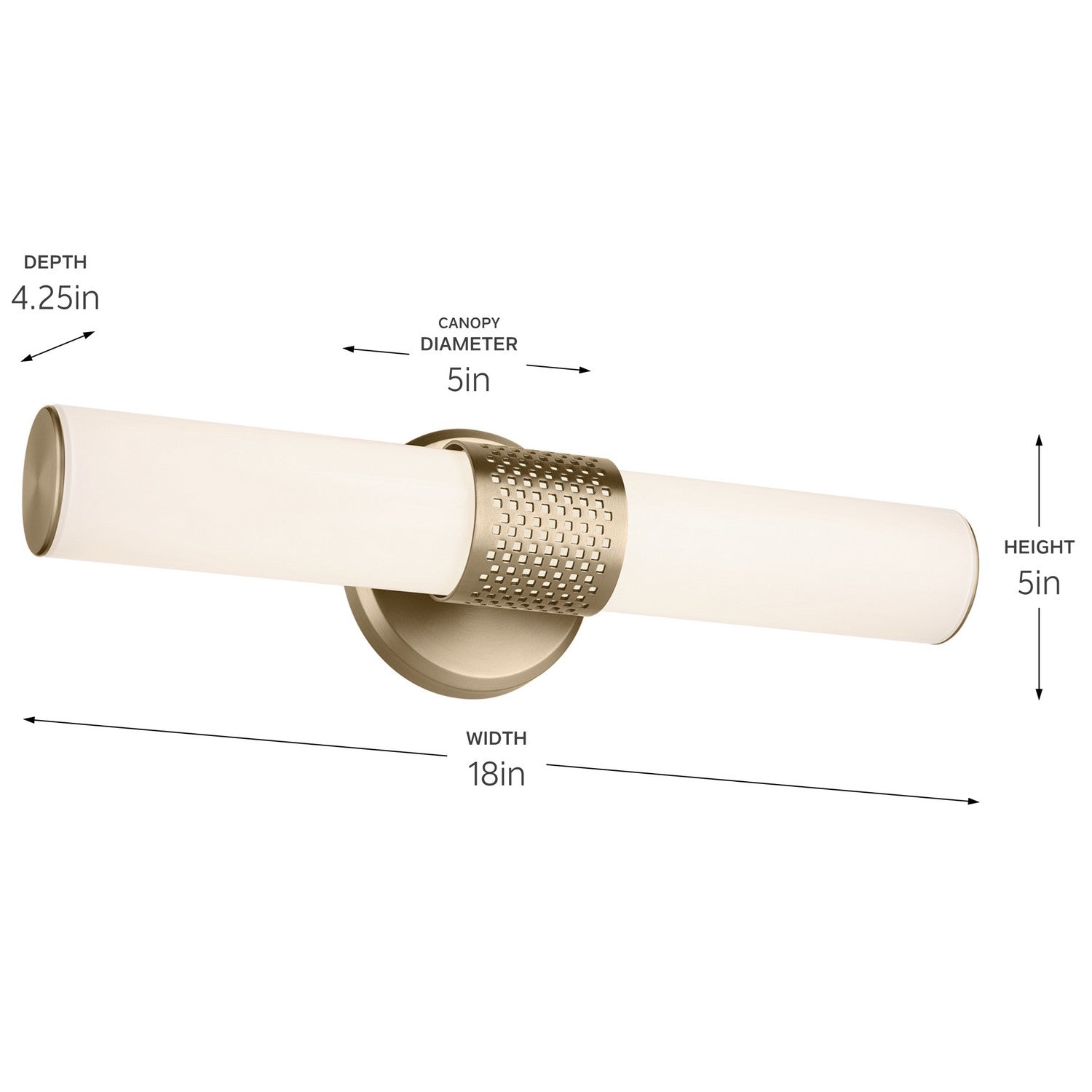 Kichler - 55191CPZLED - LED Bath Bar - Sashi - Champagne Bronze