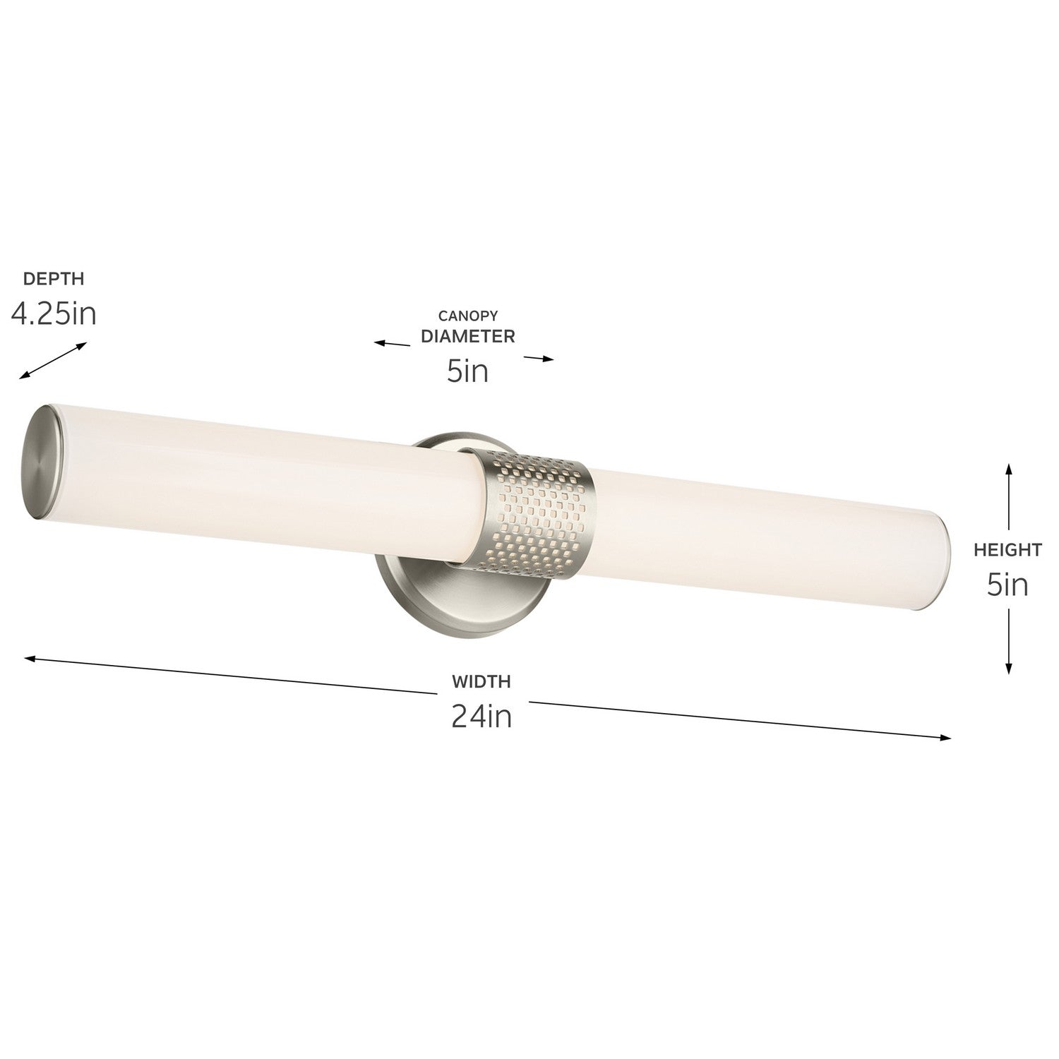 Kichler - 55192NILED - LED Linear Bath - Sashi - Brushed Nickel