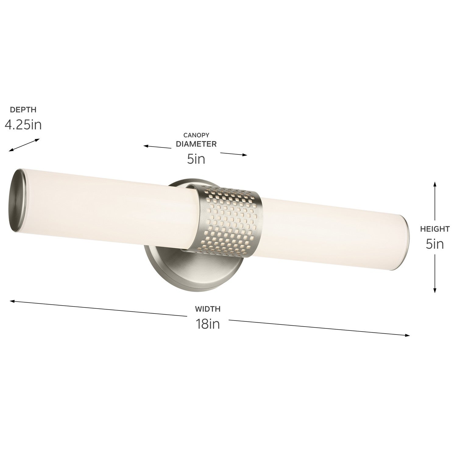 Kichler - 55191NILED - LED Bath Bar - Sashi - Brushed Nickel