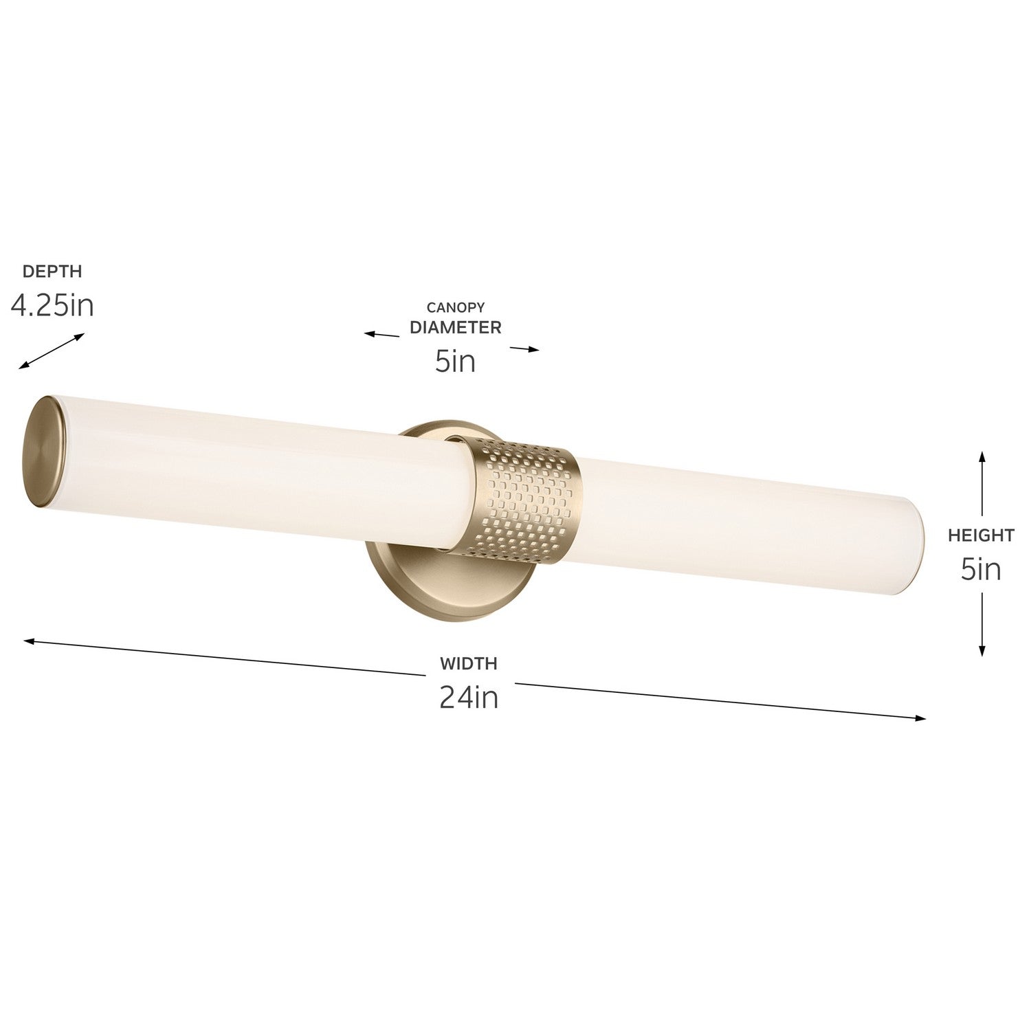 Kichler - 55192CPZLED - LED Linear Bath - Sashi - Champagne Bronze