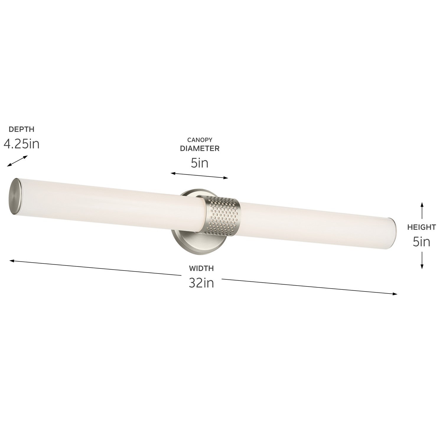Kichler - 55193NILED - LED Linear Bath - Sashi - Brushed Nickel