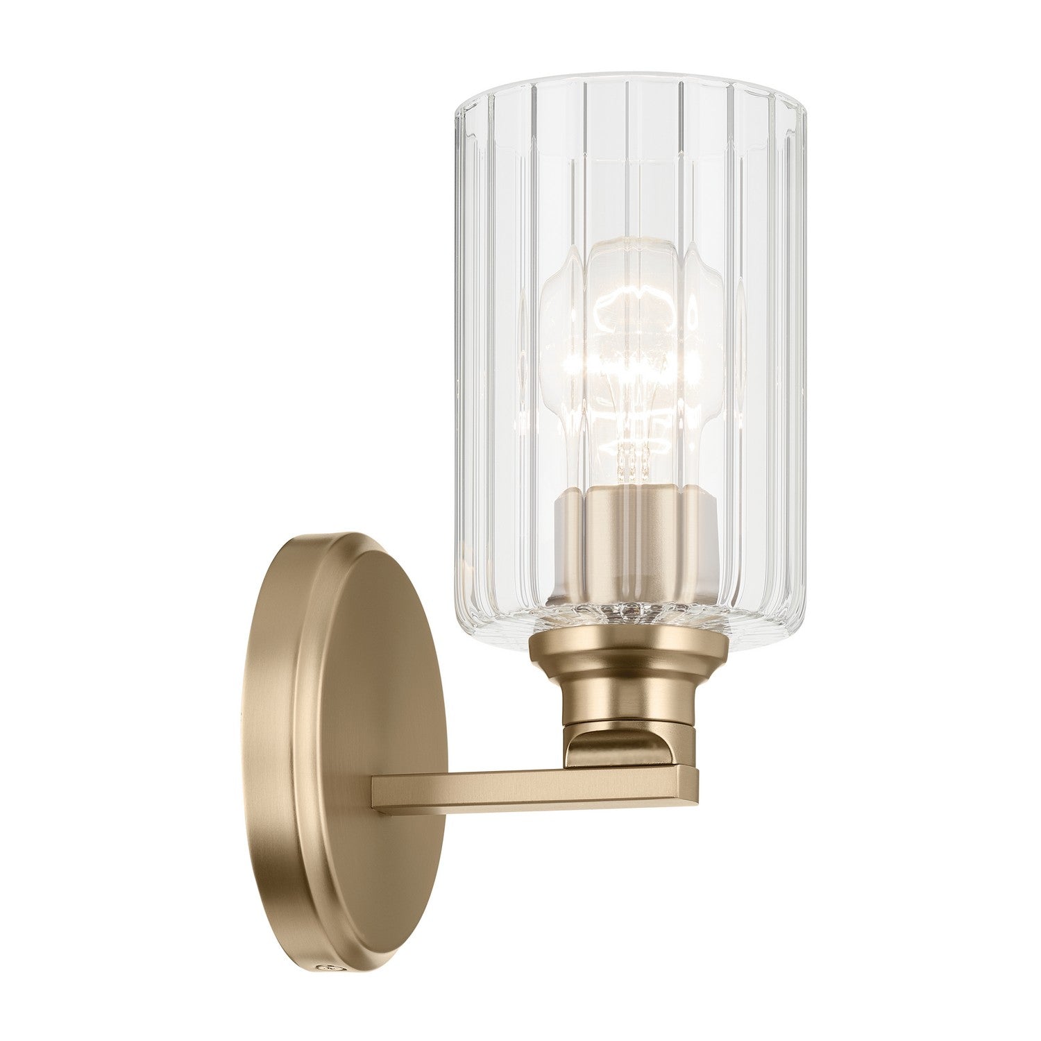 Kichler - 55224CPZFLU - One Light Wall Sconce - Gioe - Champagne Bronze