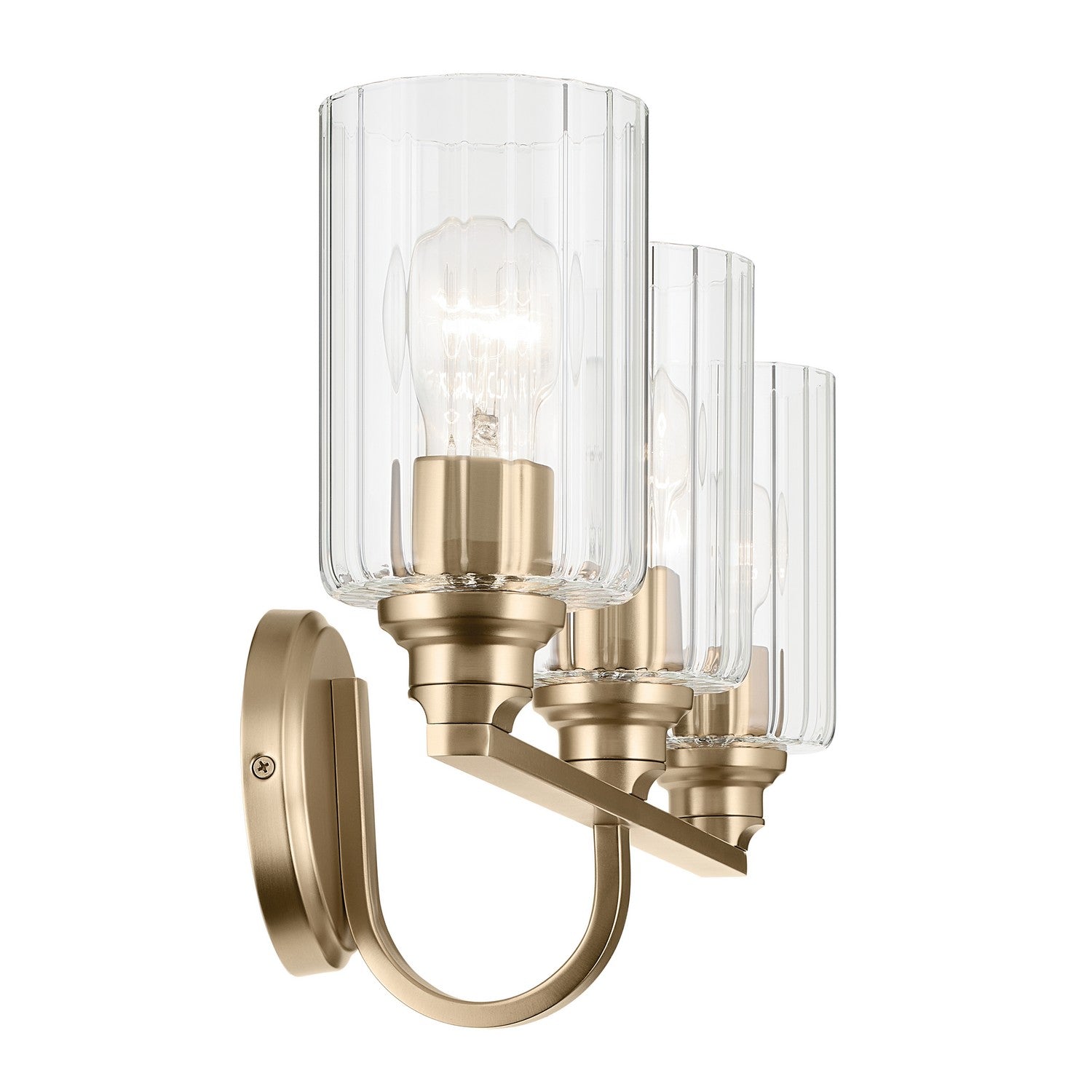 Kichler - 55226CPZFLU - Three Light Bath - Gioe - Champagne Bronze