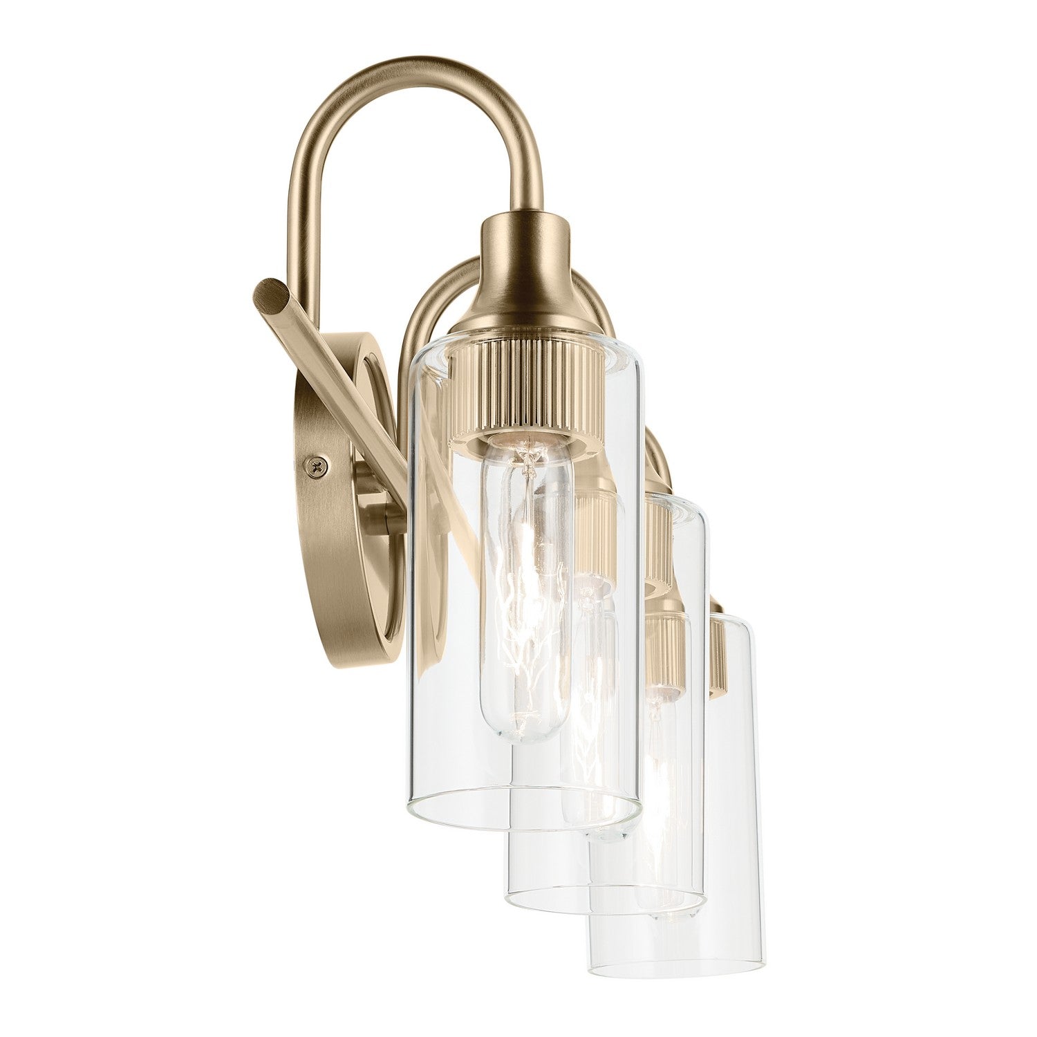 Kichler - 55211CPZ - Three Light Bath - Kavi - Champagne Bronze