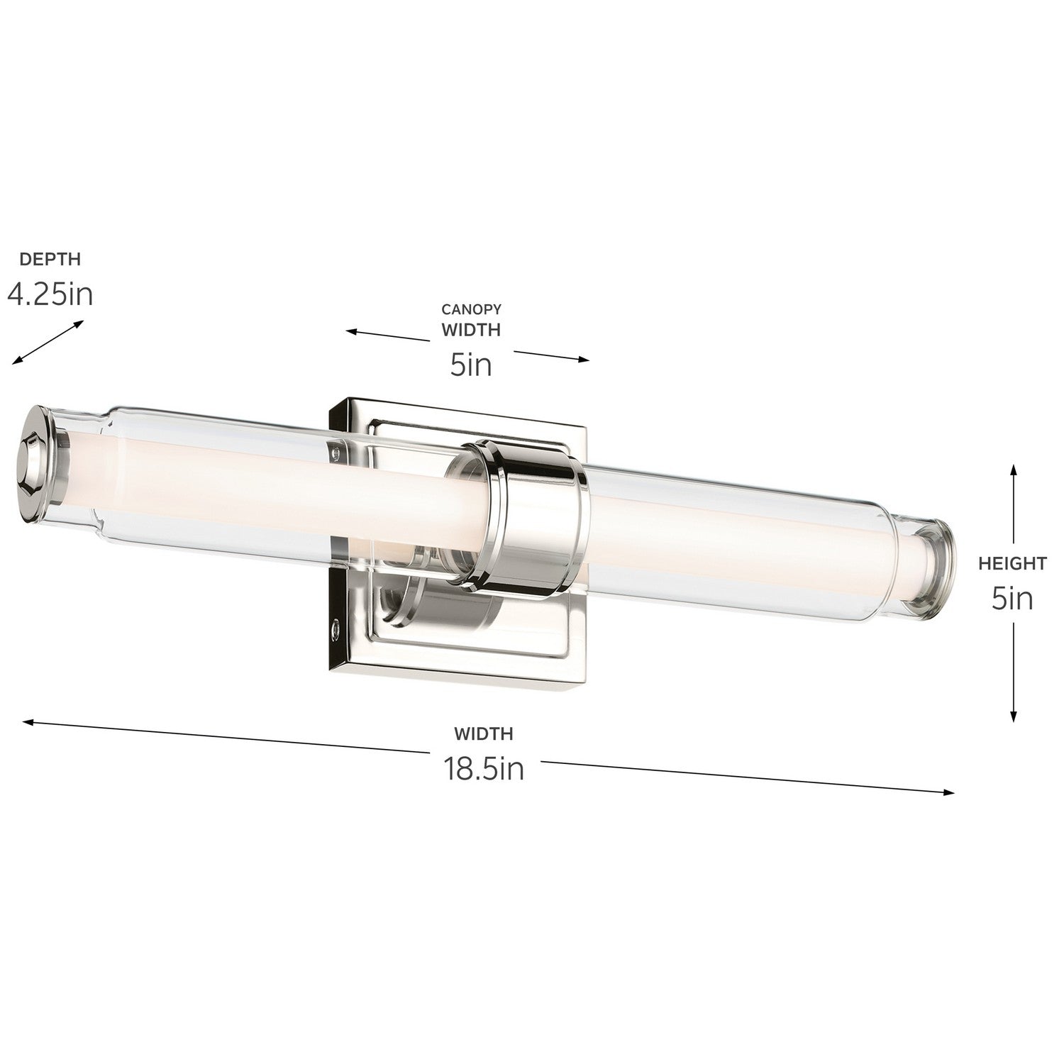 Kichler - 55237NILED - LED Bath Bar - Laurene - Brushed Nickel