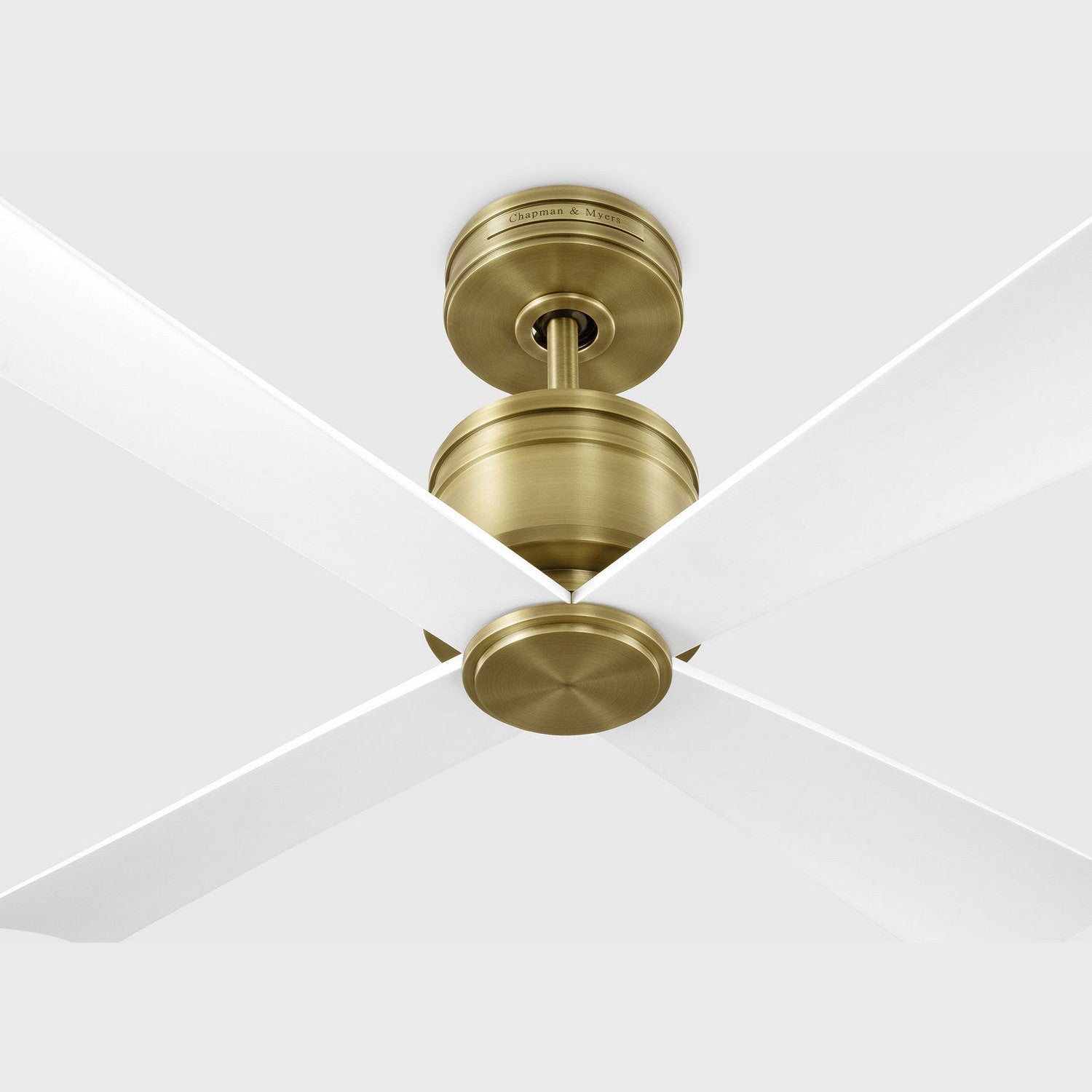 Visual Comfort Fan - 4LNCR44HAB - 44" Ceiling Fan - Launceton 44 - Hand Rubbed Antique Brass