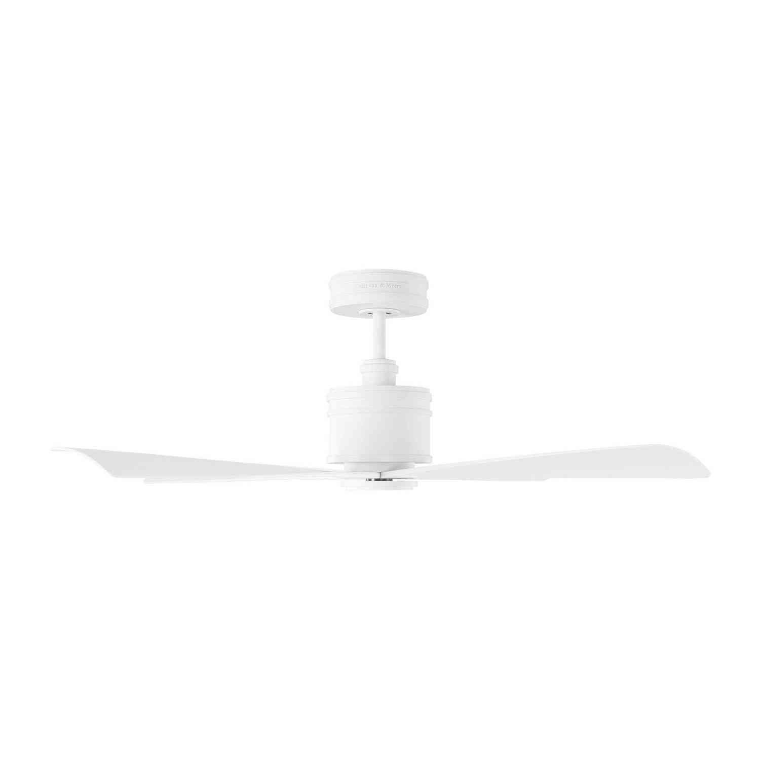 Visual Comfort Fan - 4LNCR44RZW - 44" Ceiling Fan - Launceton 44 - Matte White