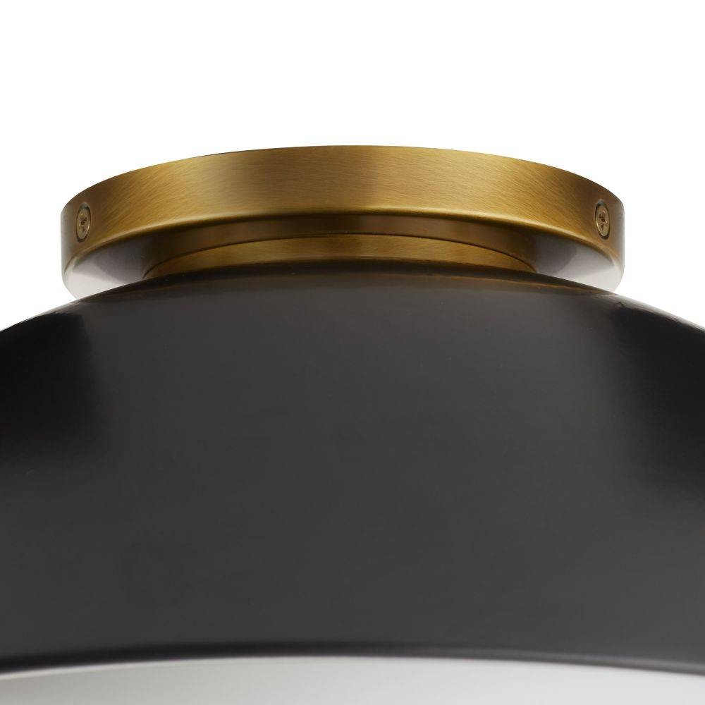Arteriors - GADFC01 - One Light Flush Mount - Glaze - Matte Black