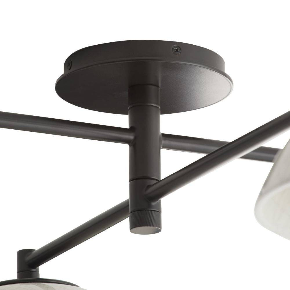 Arteriors - GADFC03 - Four Light Flush Mount - Glaze - Ivory Stained Crackle