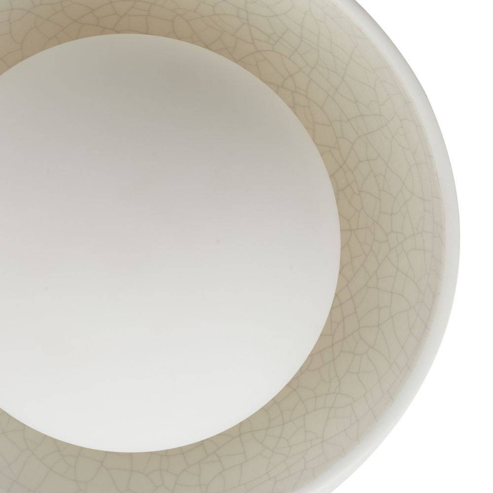 Arteriors - GADFC03 - Four Light Flush Mount - Glaze - Ivory Stained Crackle