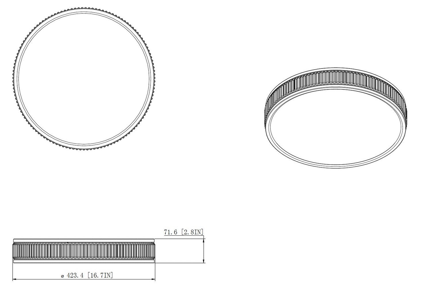 Z-Lite - 1013F16-BN-LED - LED Flush Mount - Stari - Brushed Nickel