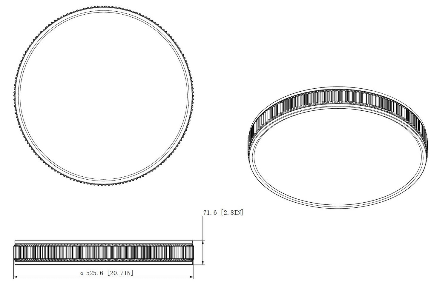 Z-Lite - 1013F20-MGLD-LED - LED Flush Mount - Stari - Modern Gold