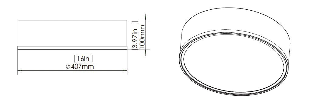 Z-Lite - 1018F16-MW-MGLD-LED - LED Flush Mount - Bradley - Matte White + Modern Gold
