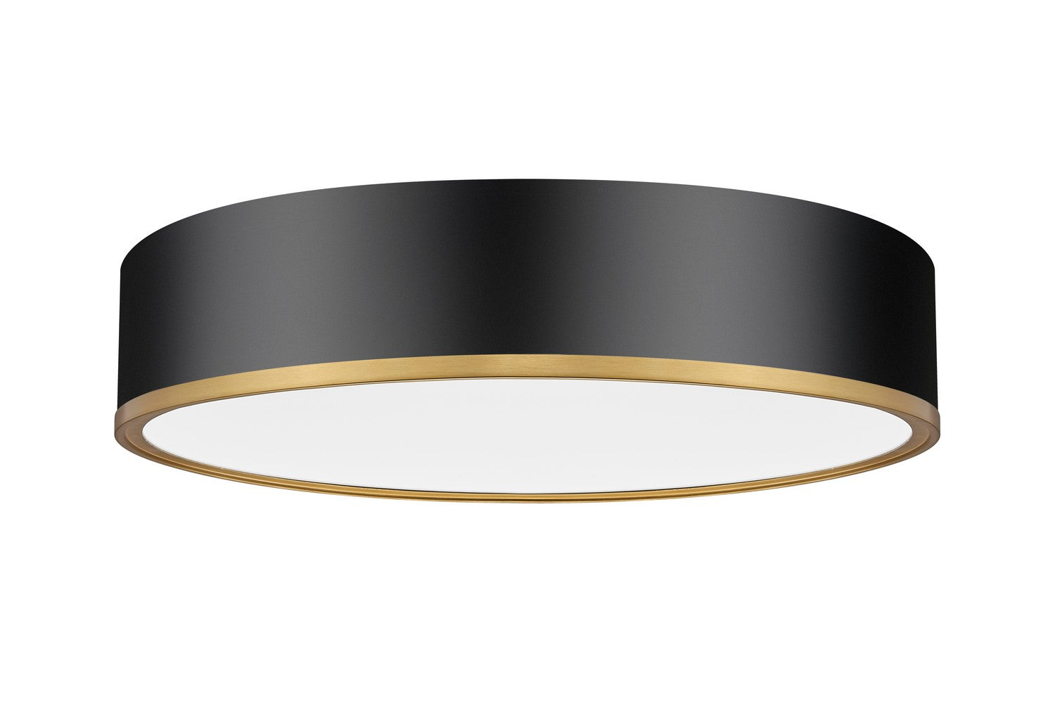 Z-Lite - 1018F20-MB-MGLD-LED - LED Flush Mount - Bradley - Matte Black + Modern Gold