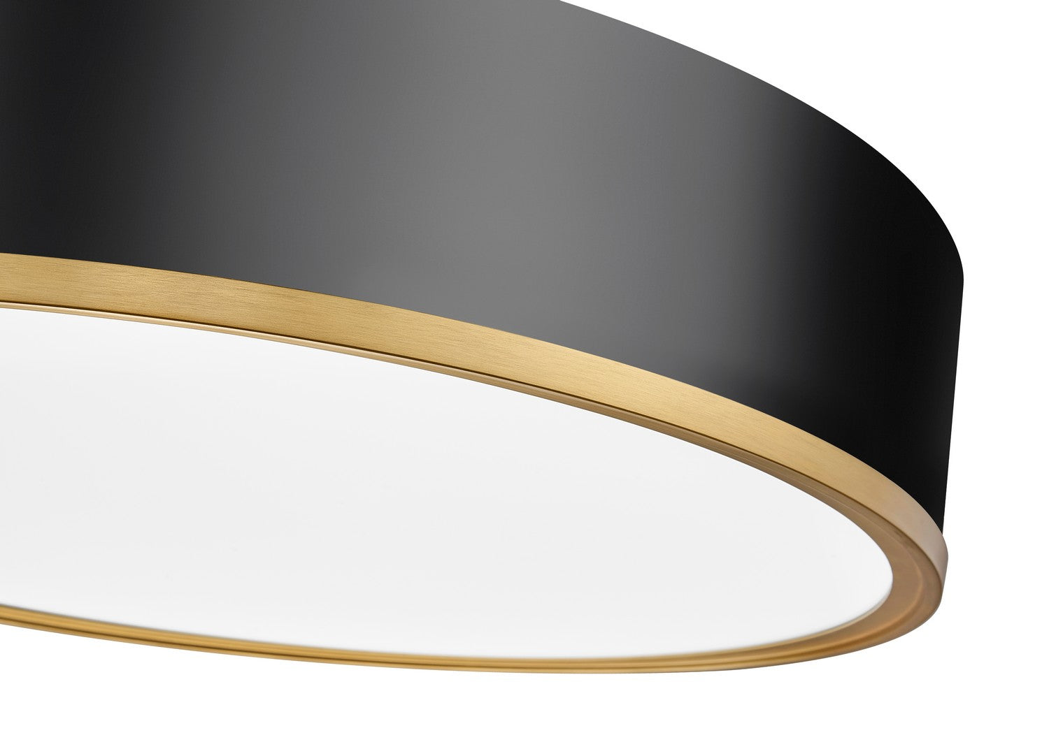 Z-Lite - 1018F20-MB-MGLD-LED - LED Flush Mount - Bradley - Matte Black + Modern Gold