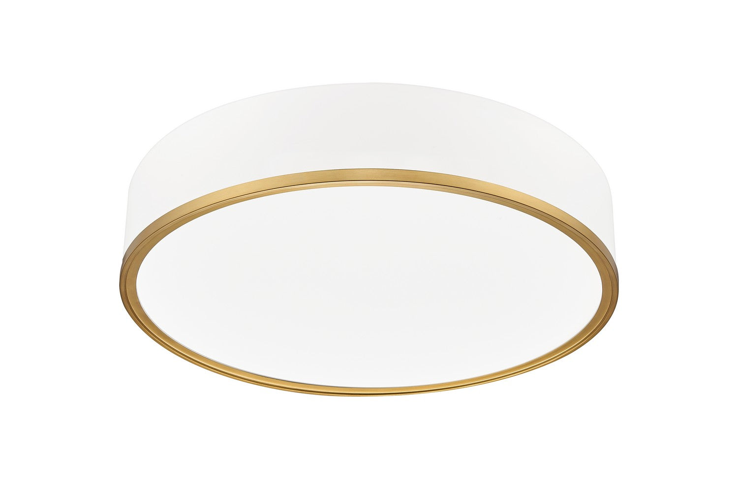 Z-Lite - 1018F20-MW-MGLD-LED - LED Flush Mount - Bradley - Matte White + Modern Gold