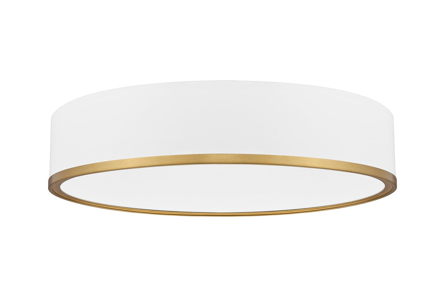 Z-Lite - 1018F20-MW-MGLD-LED - LED Flush Mount - Bradley - Matte White + Modern Gold